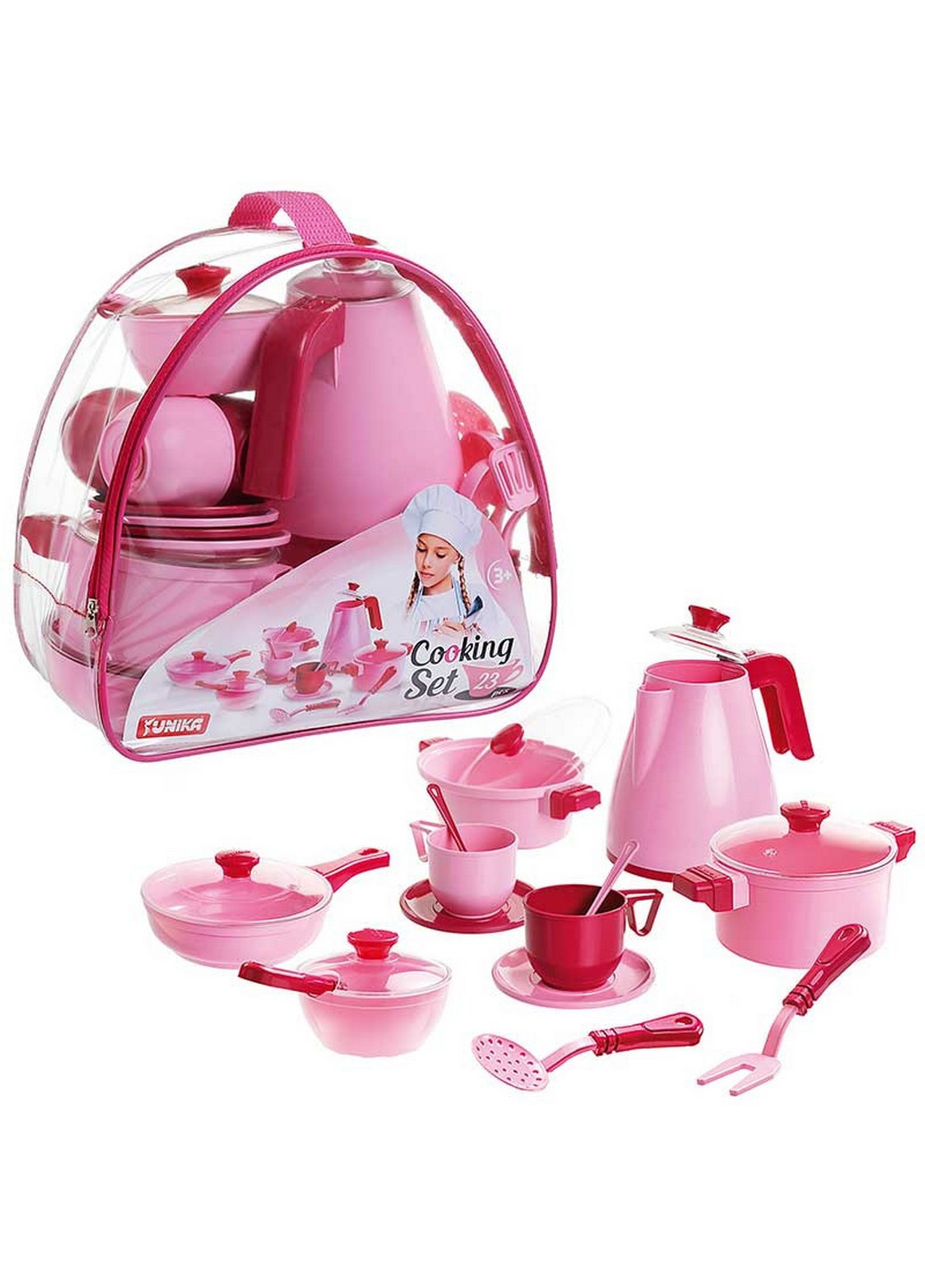 Ігровий набір посуду Cooking Set, 23 предмети 27х26х13 см Юника (257201586)