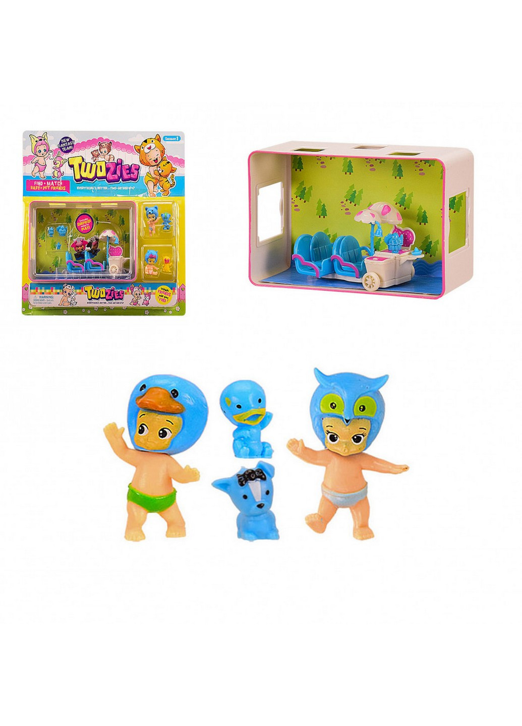 Ігровий набір "TwoZies" 4 фігурки 31х31х8 см Metr+ (257201315)