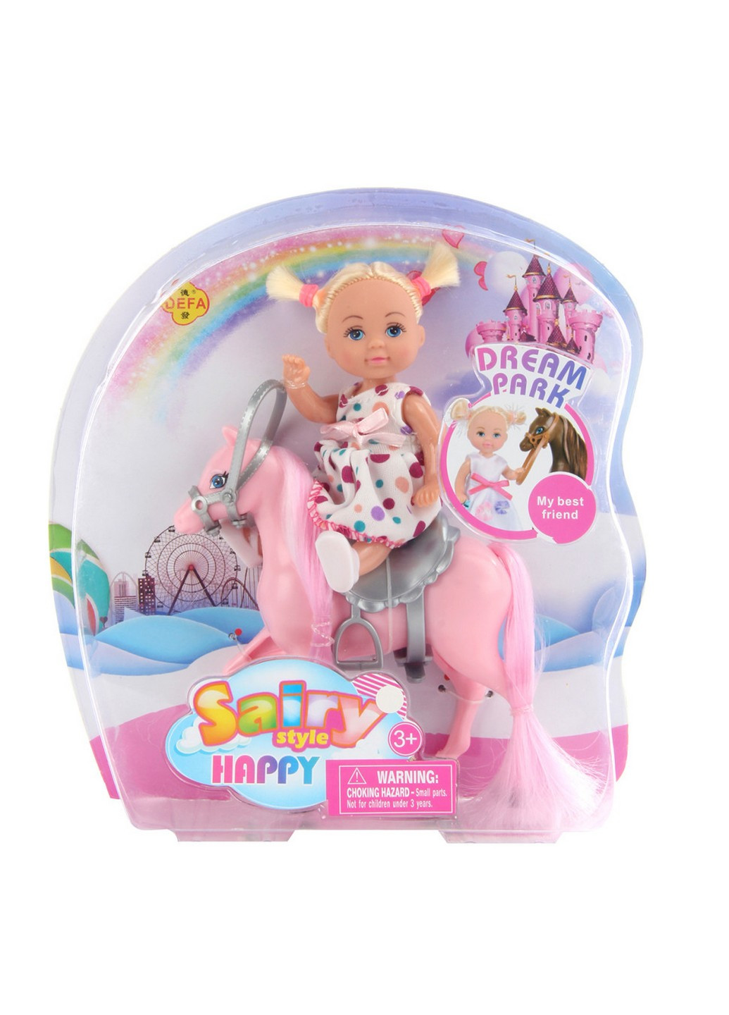 Кукла типа Барби малышка на пони 19х18х6 см Bambi (257202150)