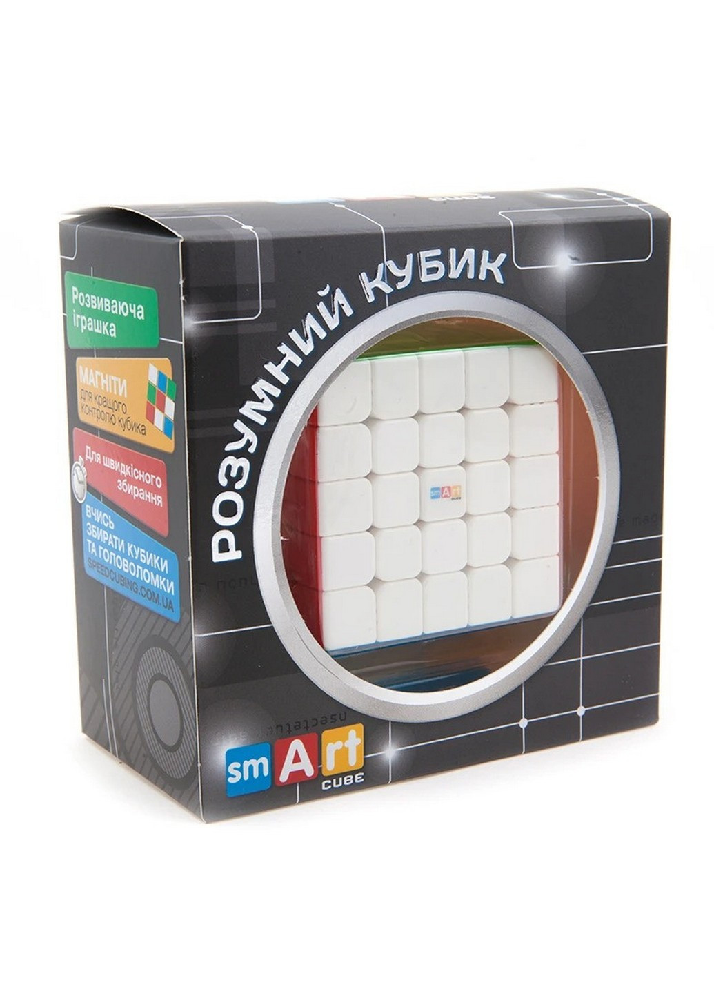 Кубик магнітний 5х5 без наклейок 10х3х7 см Smart Cube (257202411)