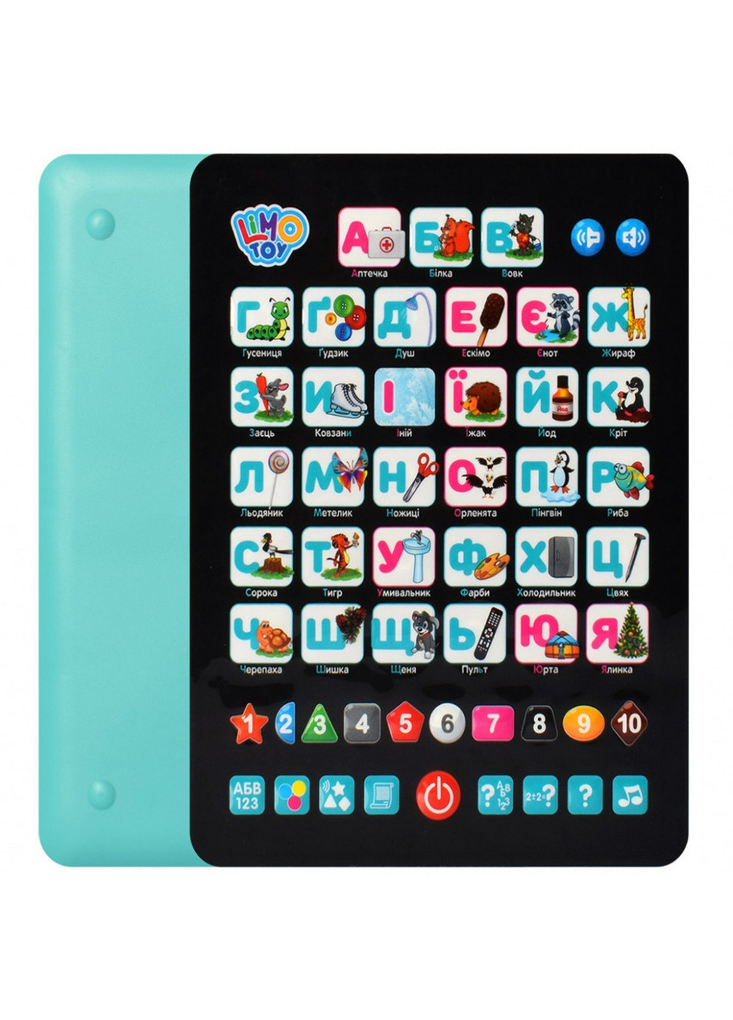Детский развивающий планшет "Азбука"на укр. языке 25х20х2 см Limo Toy (257201409)