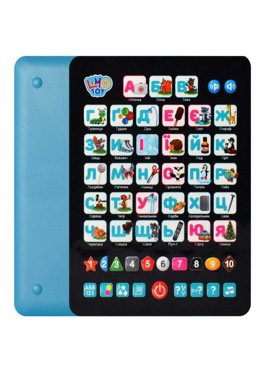 Детский развивающий планшет "Азбука"на укр. языке 25х20х2 см Limo Toy (257201379)