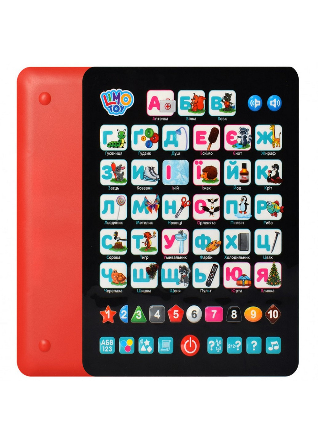 Детский развивающий планшет "Азбука"на укр. языке 25х20х2 см Limo Toy (257202284)