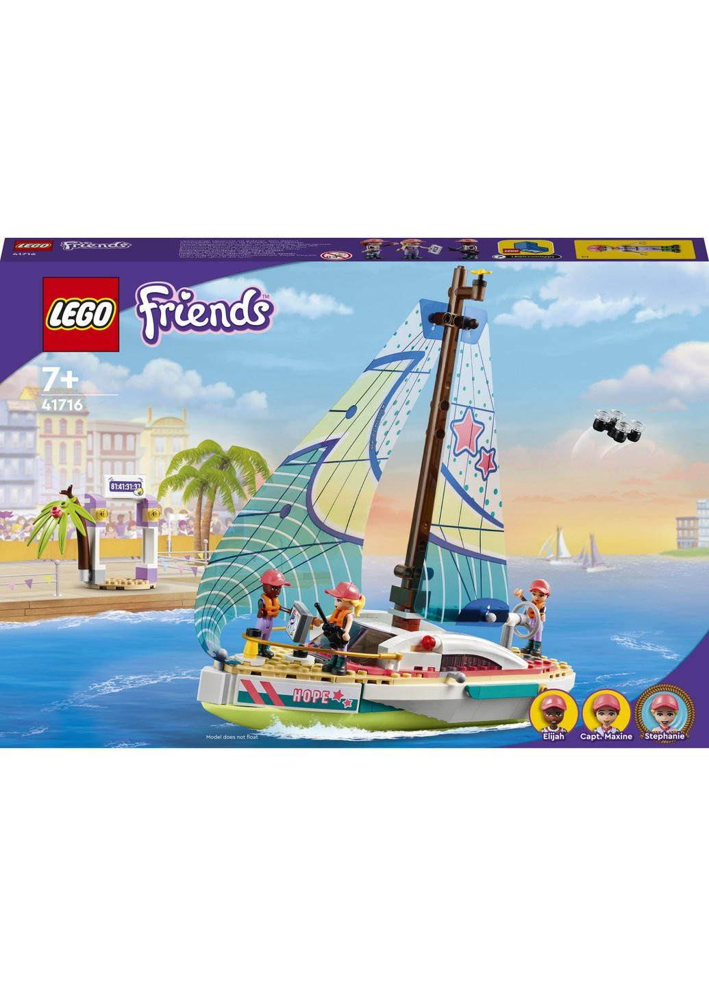 Конструктор Friends Приключения Стефани на парусной лодке 304 детали (41716) Lego (257224902)
