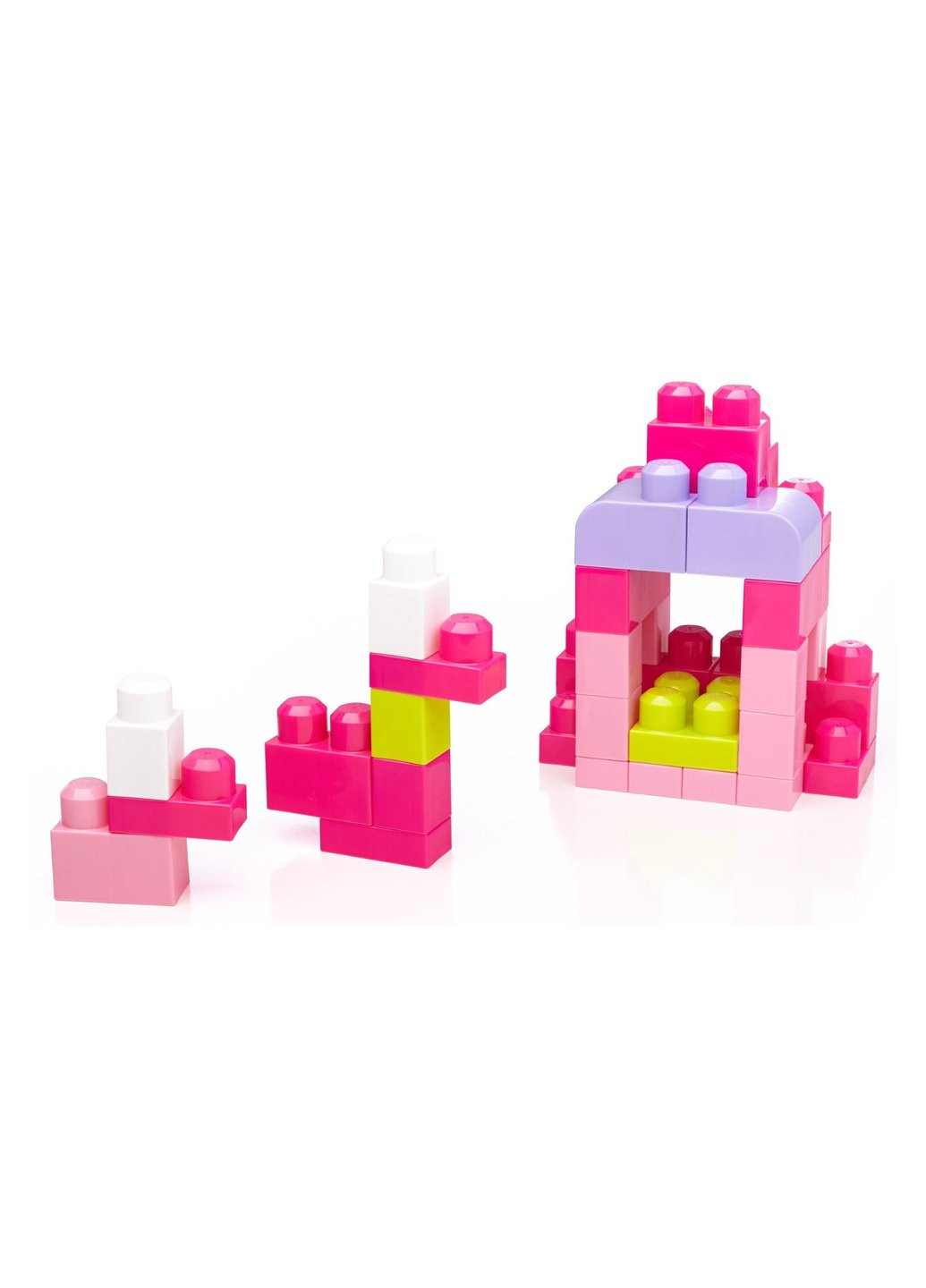 Конструктор розовый в мешке 80 деталей (DCH62) Mega Bloks (257223063)