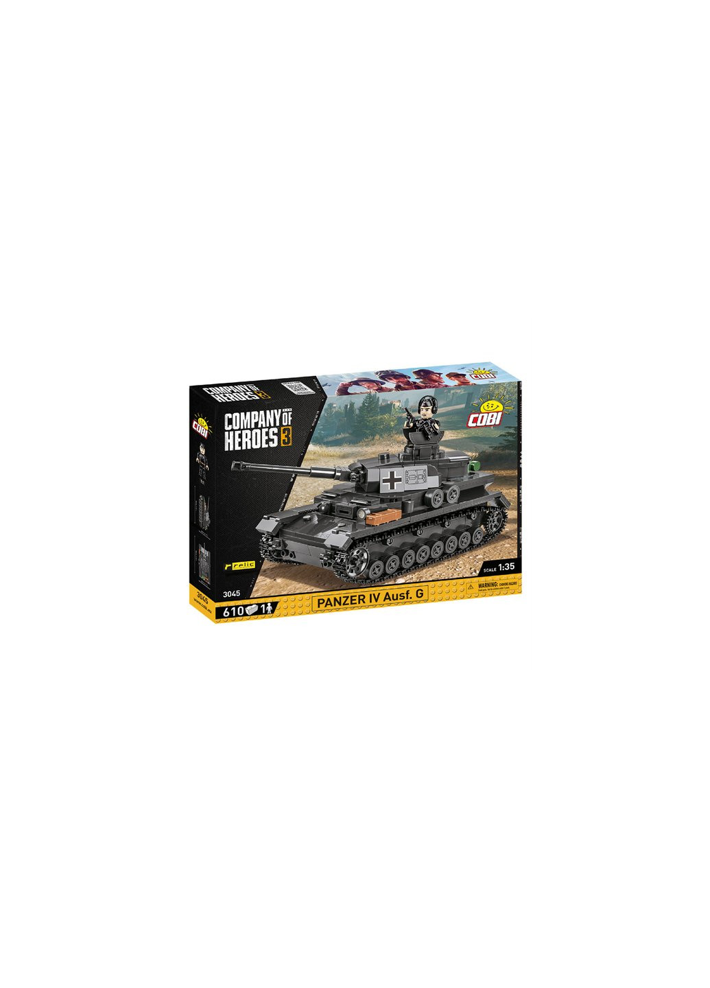 Конструктор Company of Heroes 3 Танк Panzer IV, 610 деталей (-3045) Cobi (257224264)