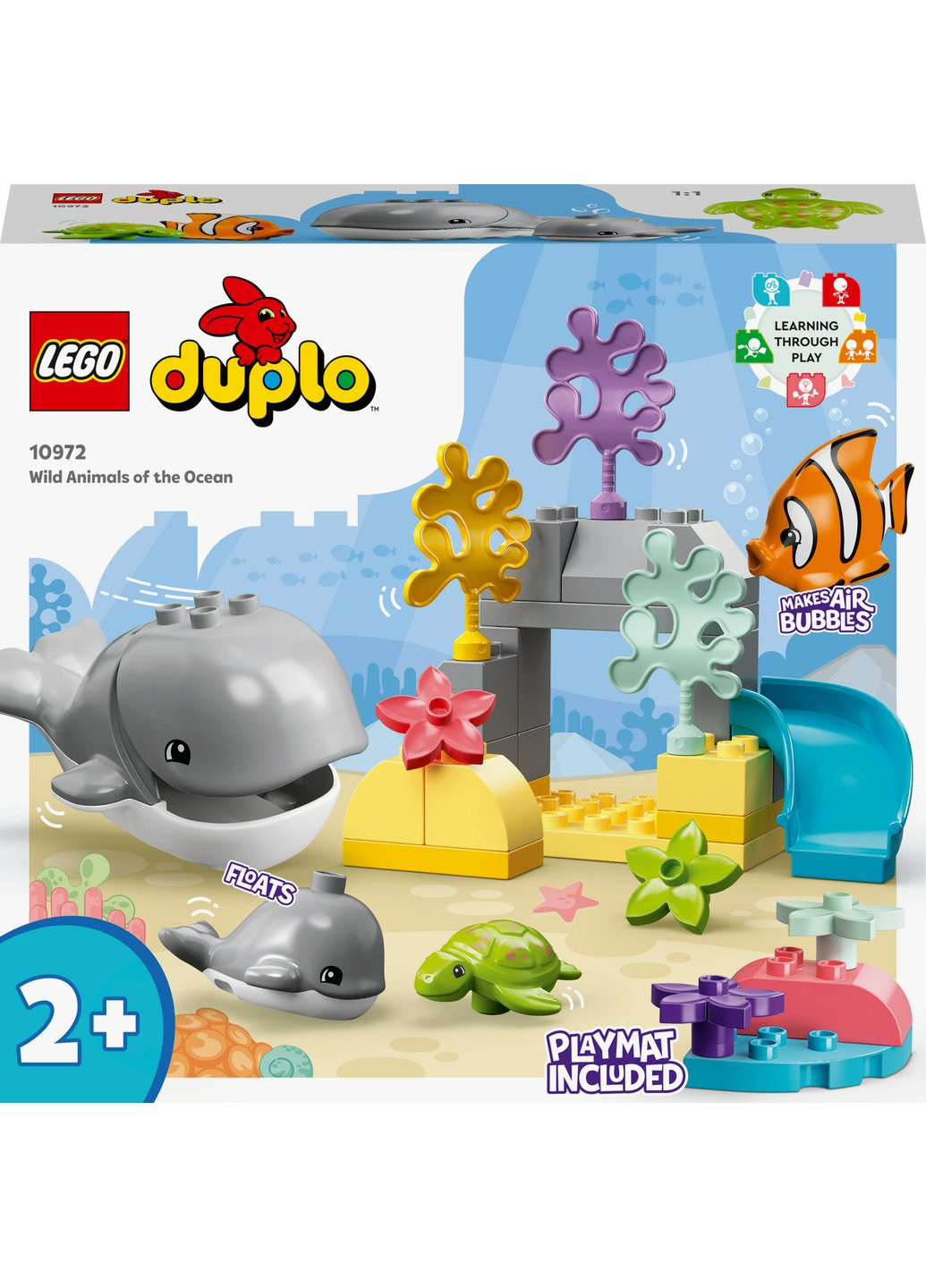 Конструктор DUPLO Town Дикие животные океана 32 деталей (10972) Lego (257223965)