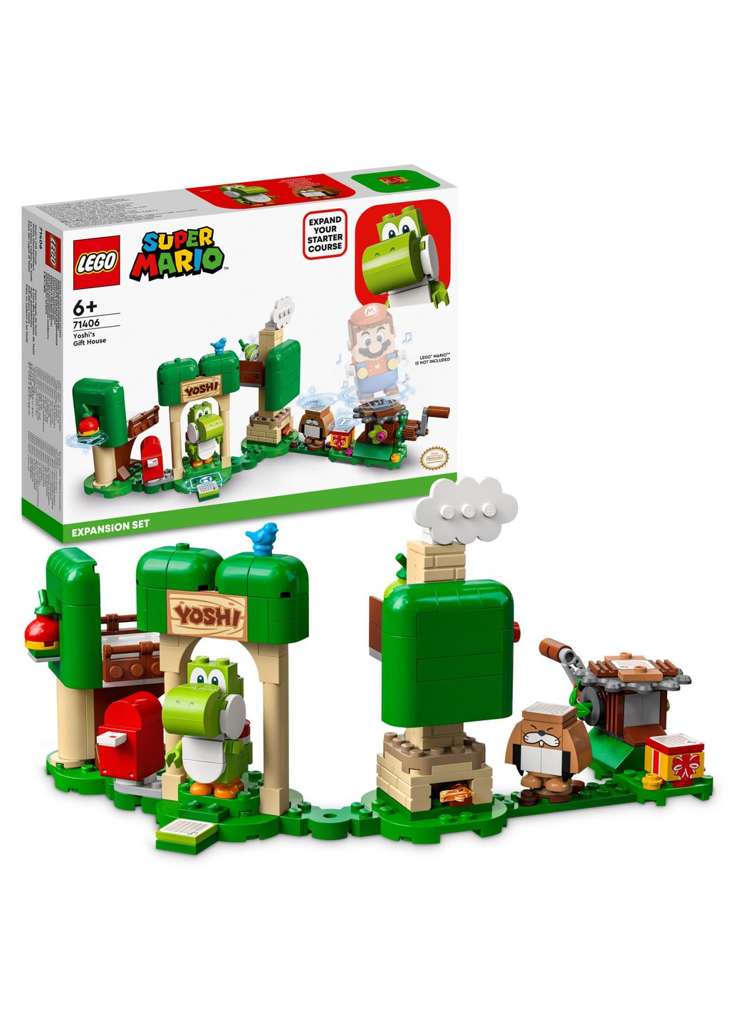 Конструктор Super Mario Додатковий набір «Будинок подарунків Йоші» (71406) Lego (257223966)