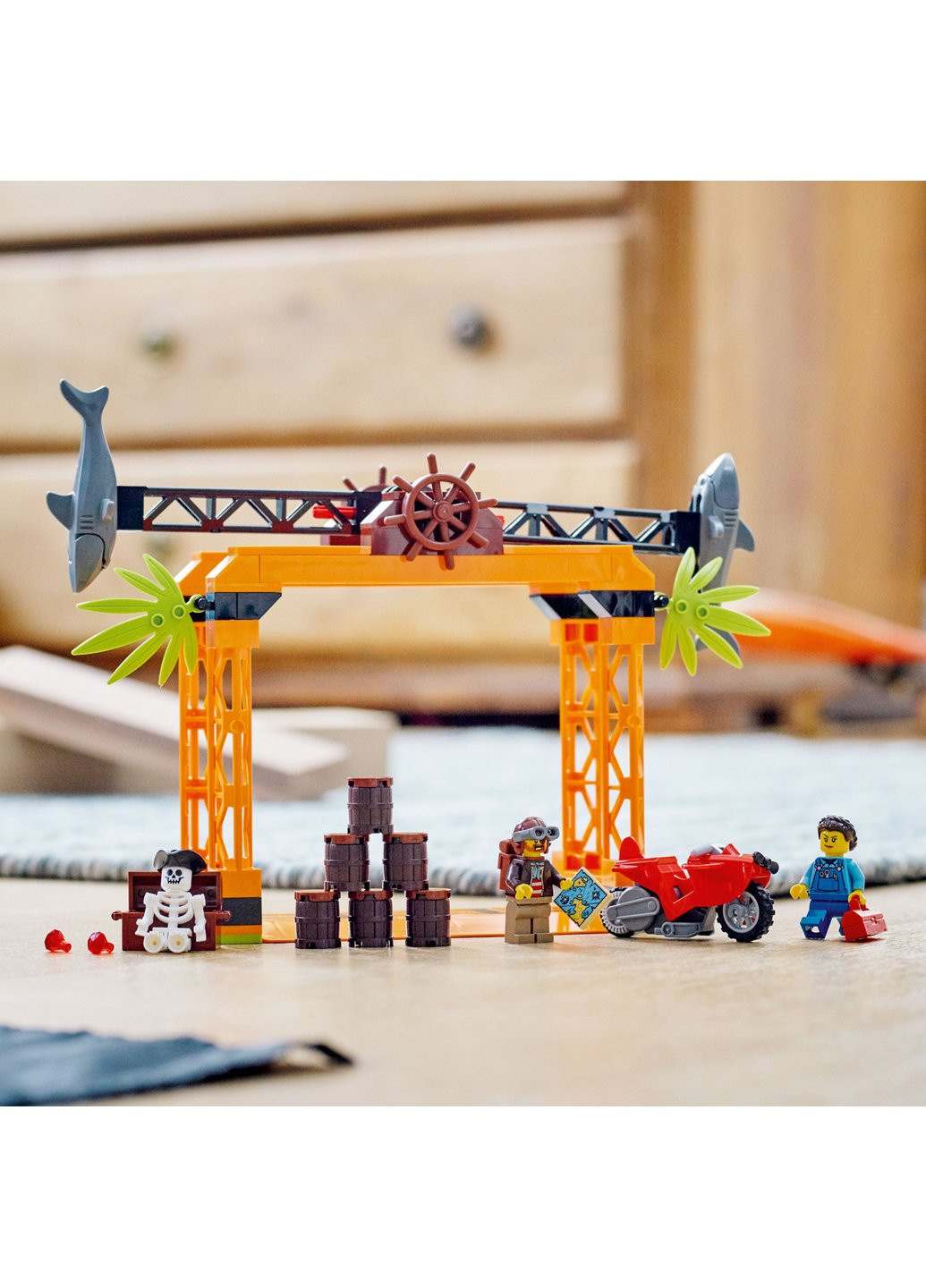 Конструктор City Stuntz Каскадерская задача «Нападение Акулы» 122 деталей (60342) Lego (257223062)