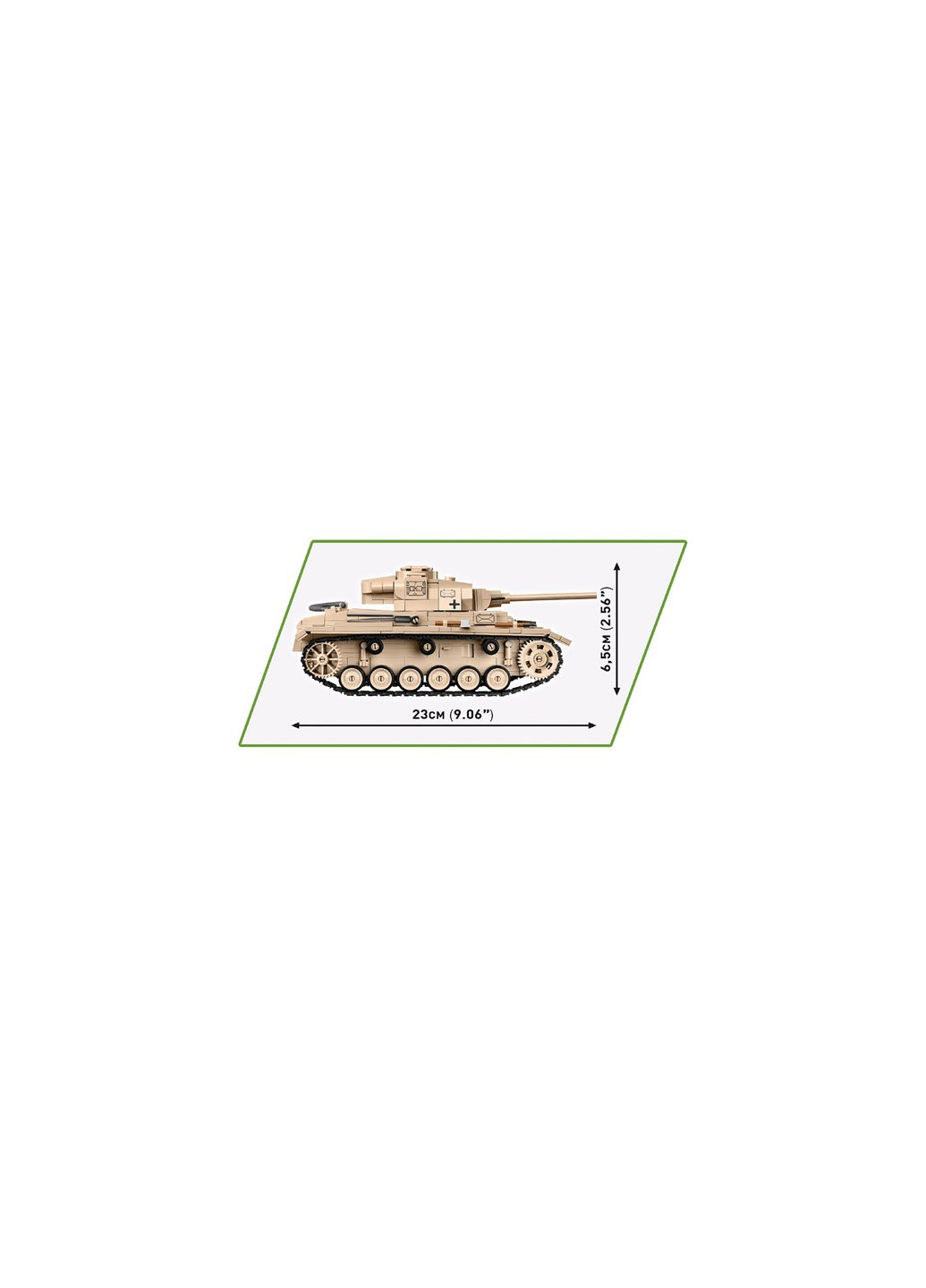 Конструктор Вторая Мировая Война Танк Panzer III, 780 деталей (-2562) Cobi (257225106)