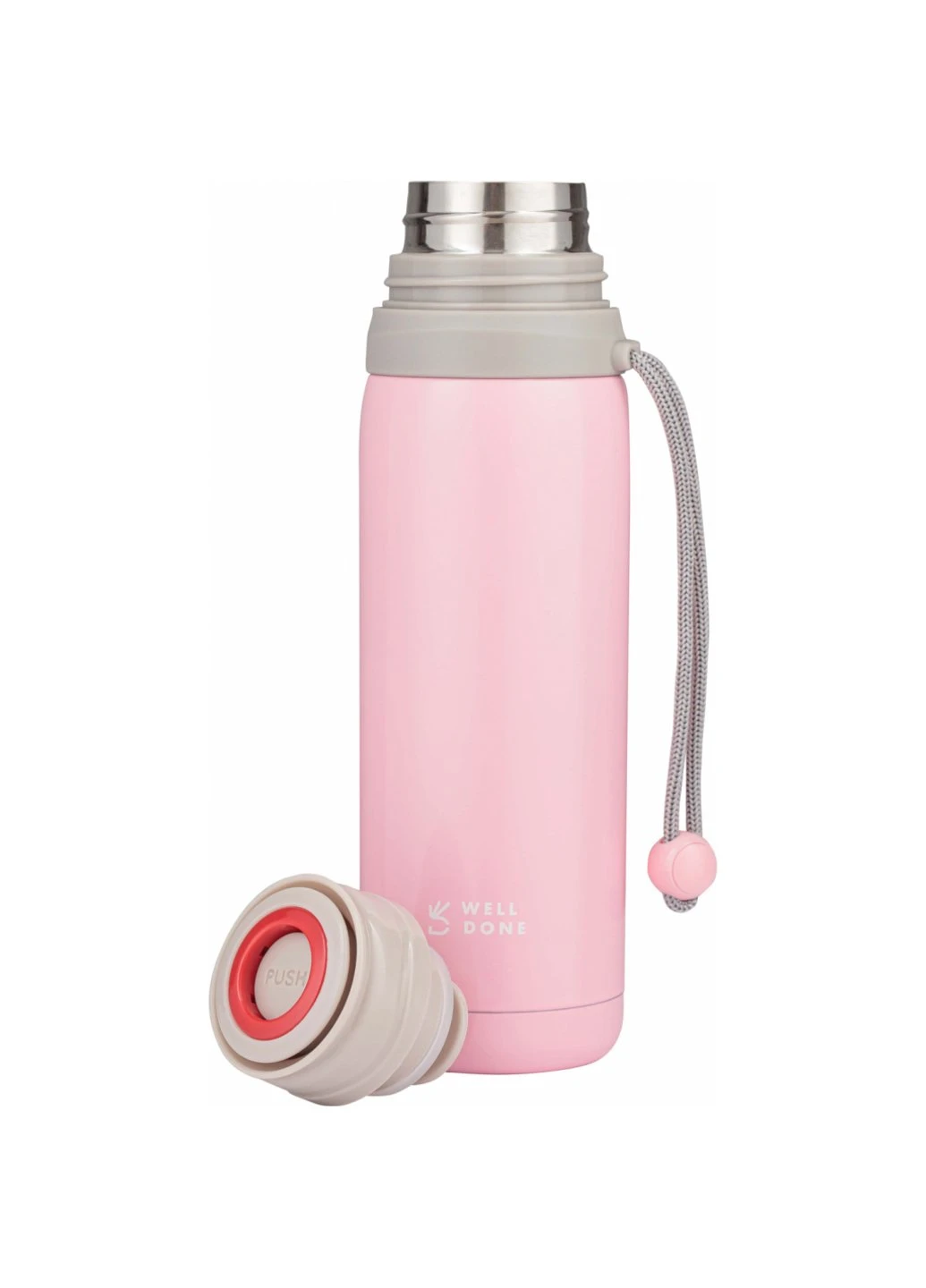 Термос Well Done 0,5 л Light Pink (WD-7025P) Power (257223917)