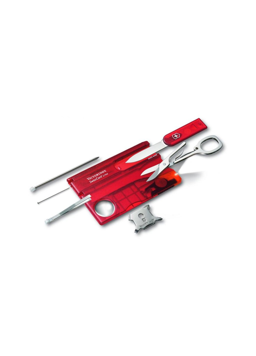 Нож SwissCard Lite Transparent Red Blister (0.7300.TB1) Victorinox (257256829)