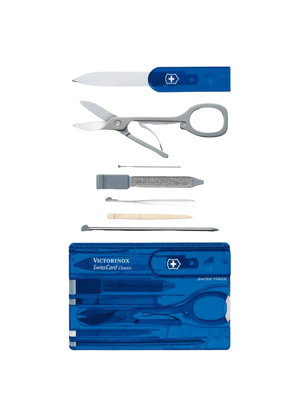 Нож SwissCard Transparent Blue (0.7122.T2) Victorinox (257224940)