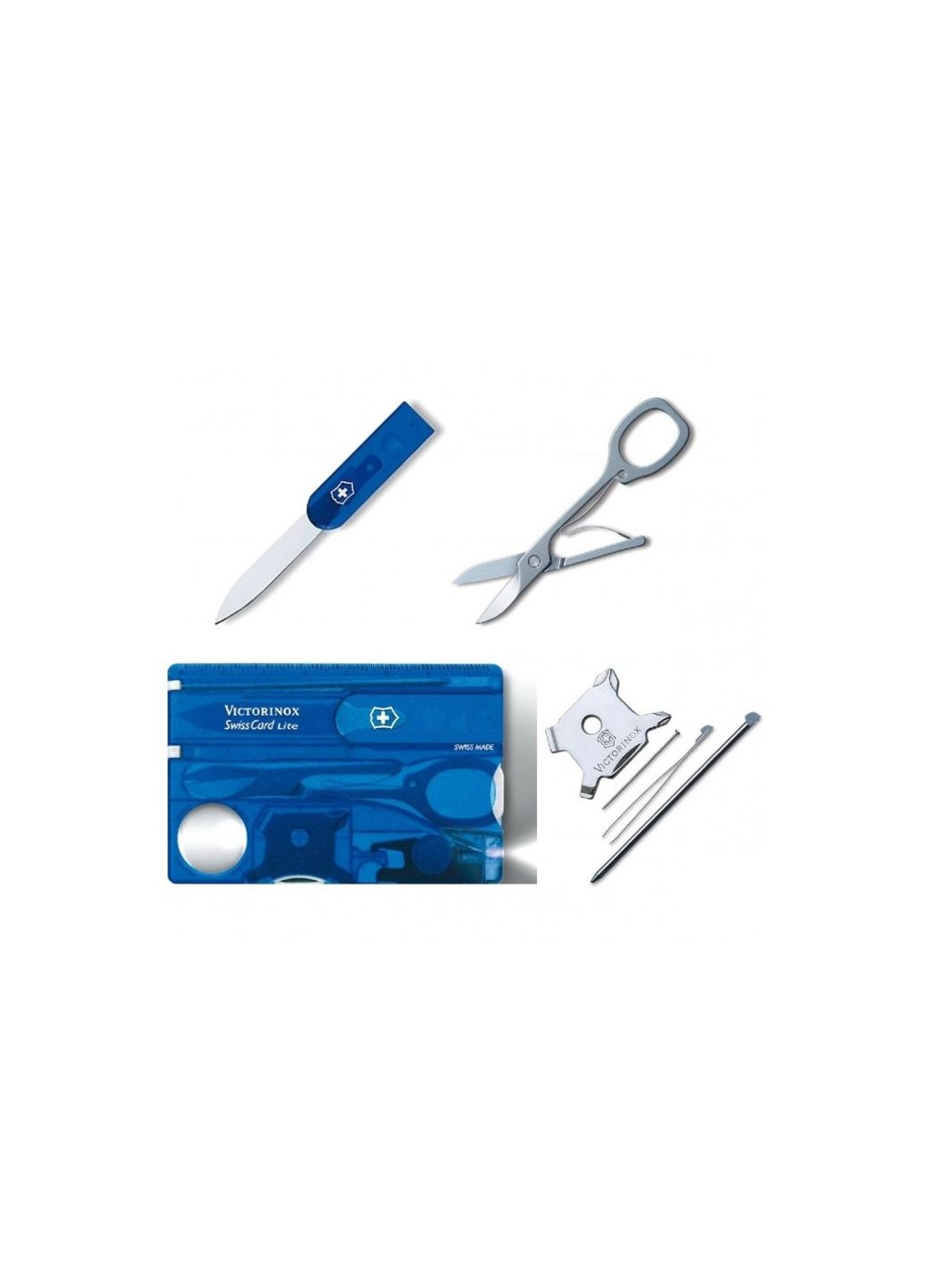 Нож SwissCard Lite Transparent Blue (0.7322.T2) Victorinox (257223092)