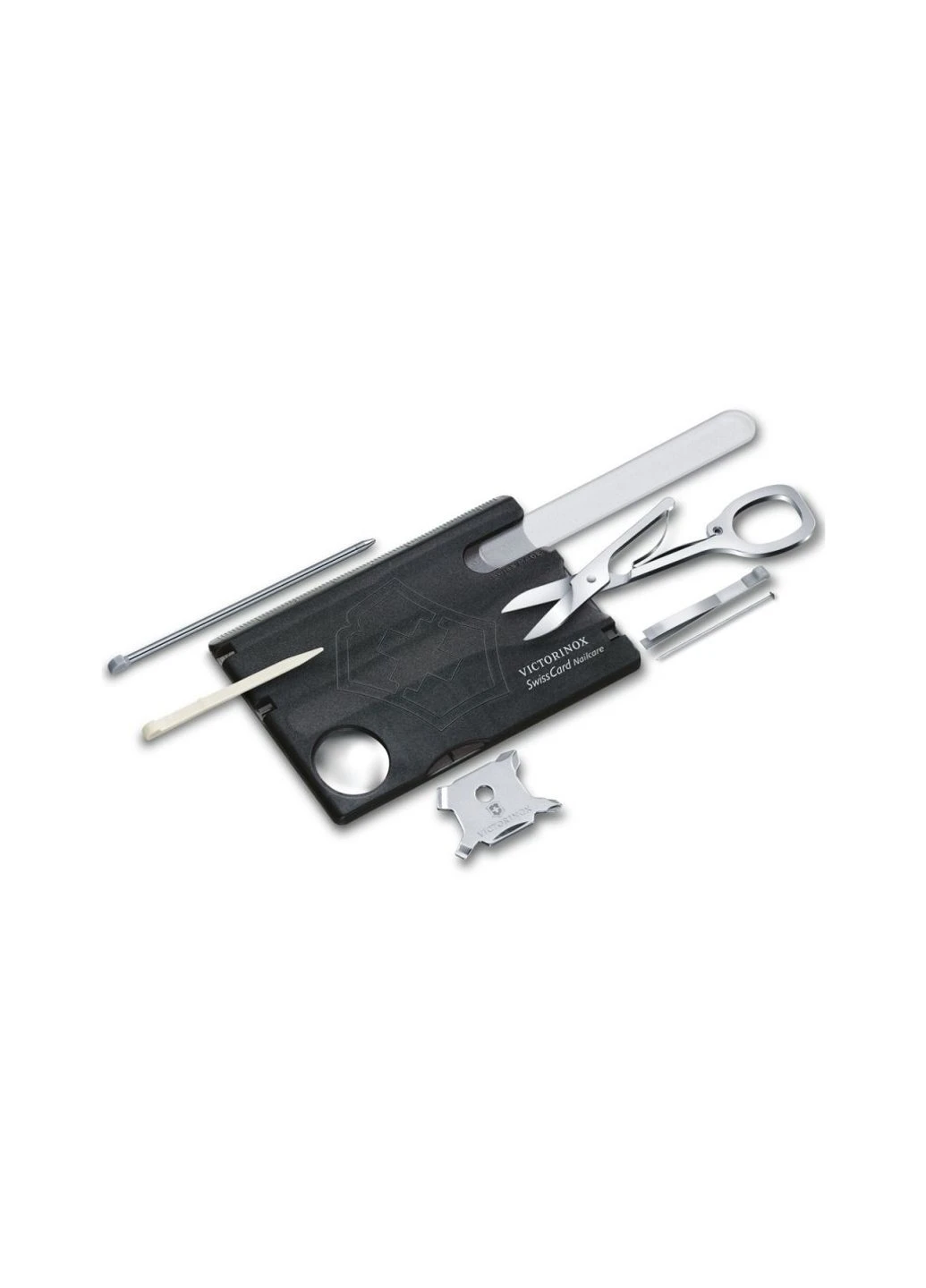 Ніж SwissCard NailCare Transparent Black (0.7240.T3) Victorinox (257224932)