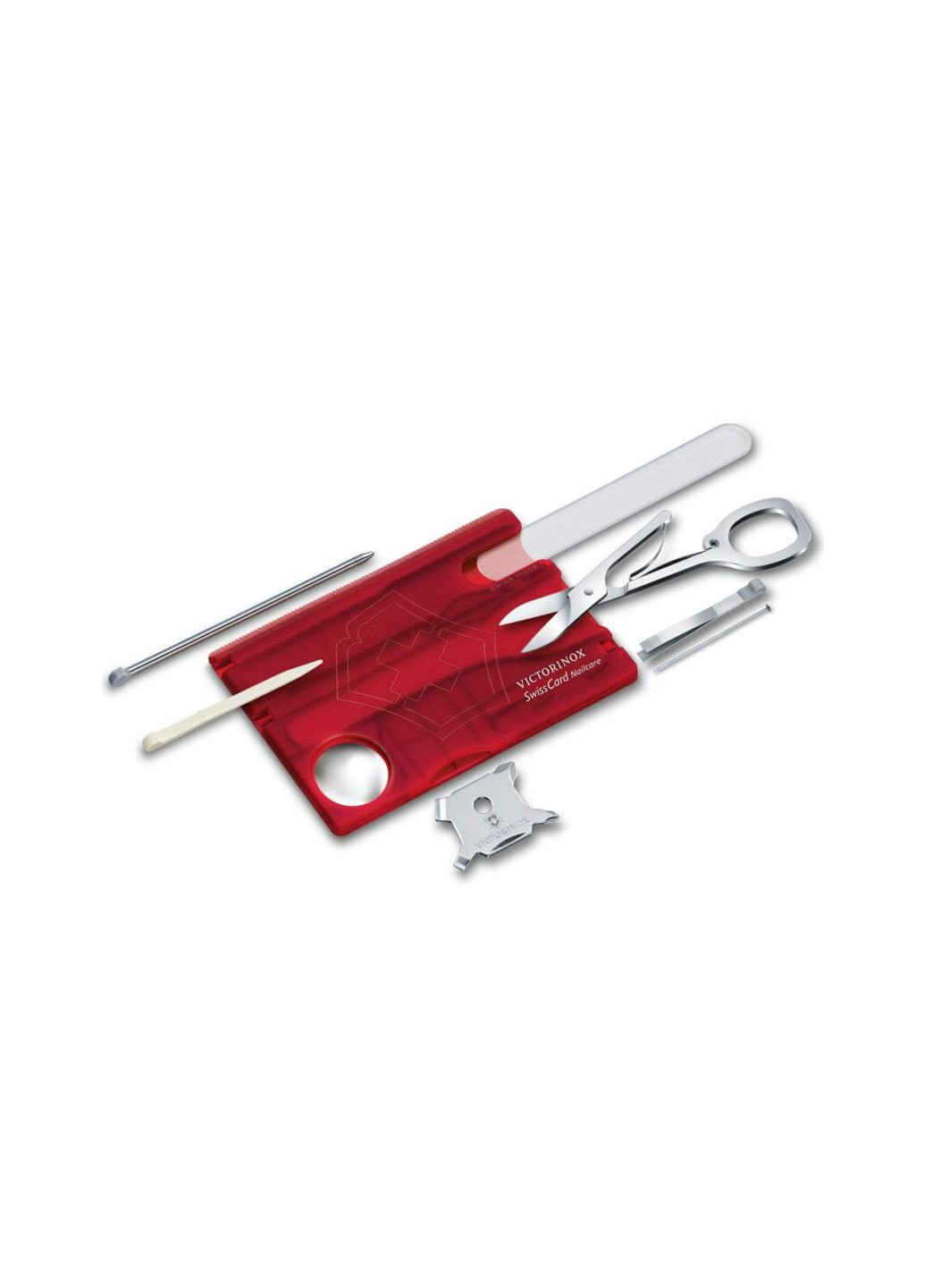 Нож SwissCard NailCare Transparent Red (0.7240.T) Victorinox (257224925)