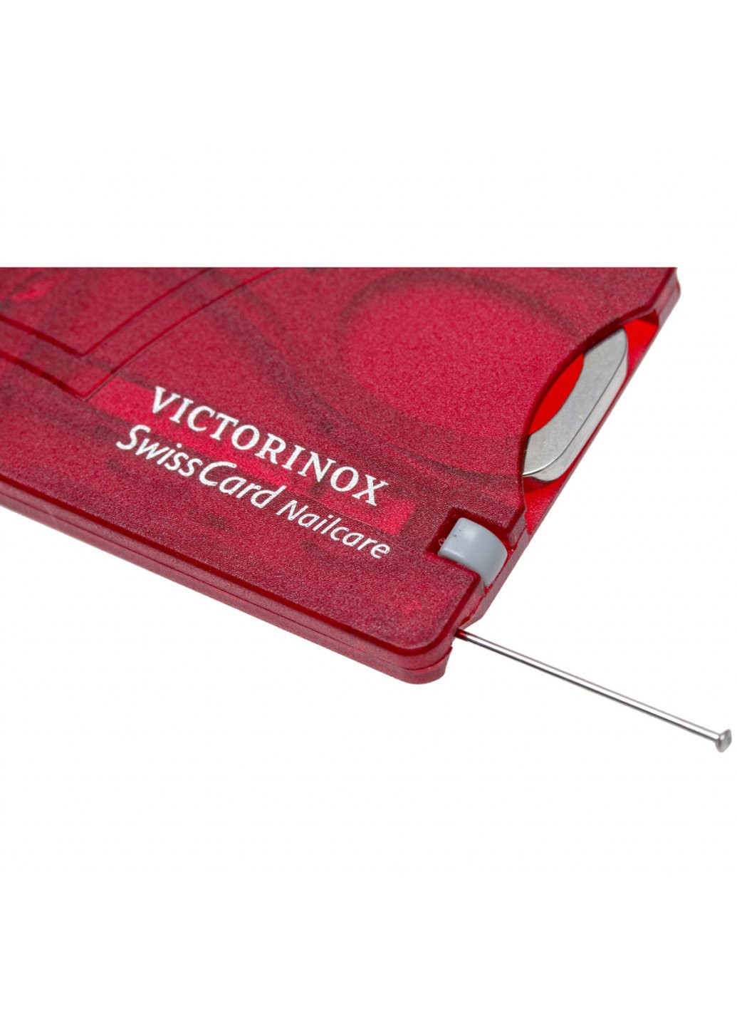 Ніж SwissCard NailCare Transparent Red (0.7240.T) Victorinox (257224925)