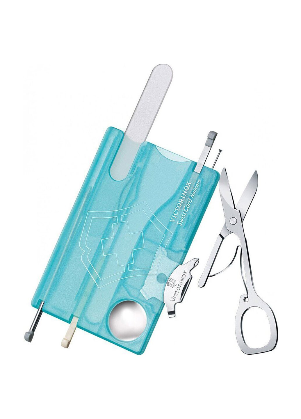 Ніж SwissCard NailCare Transparent Blue (0.7240.T21) Victorinox (257224026)