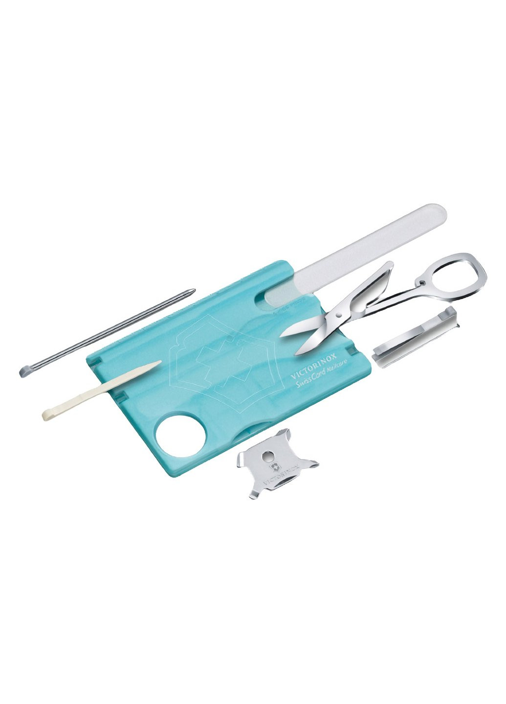 Ніж SwissCard NailCare Transparent Blue (0.7240.T21) Victorinox (257224026)