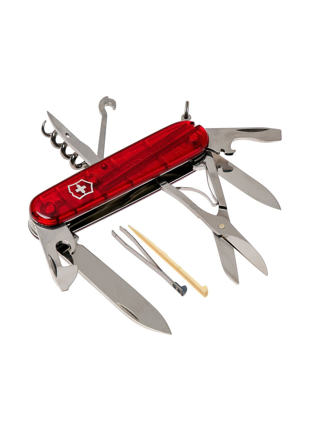 Нож Climber Transparent Red Blister (1.3703.TB1) Victorinox (257223130)