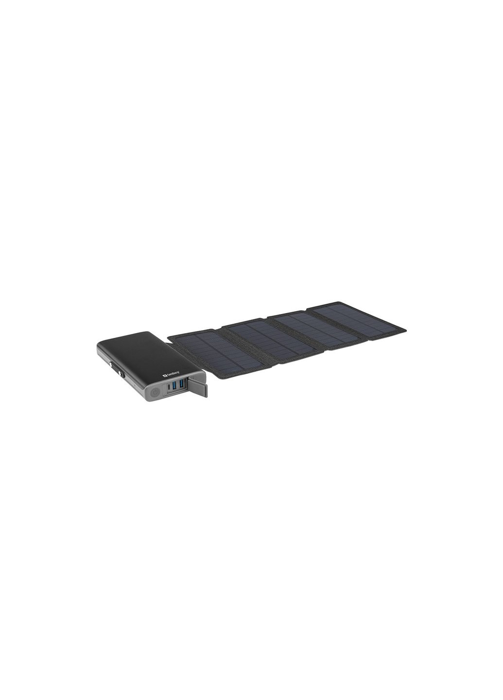 Батарея универсальная 25000mAh, Solar 4-Panel/8W, USB-C input/output(18W max), USB-A*2/3A(Max) (420-56) Sandberg