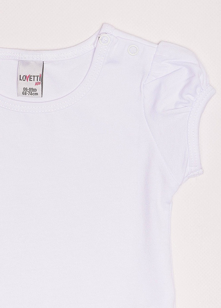Белая летняя футболка для девочки No Brand
