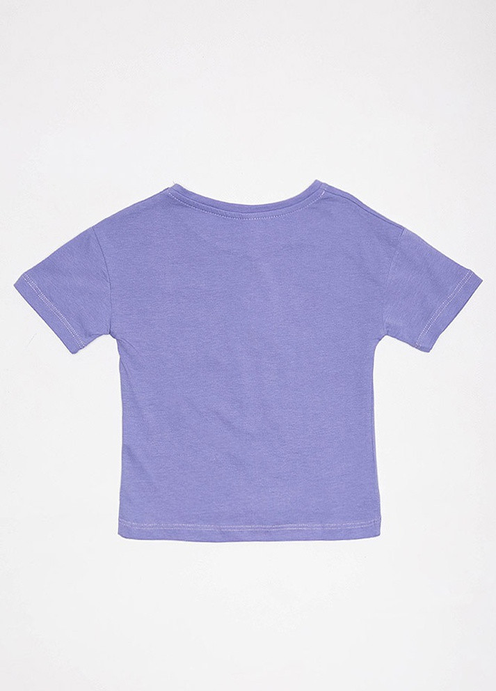 Сиреневая летняя футболка для девочки Difa