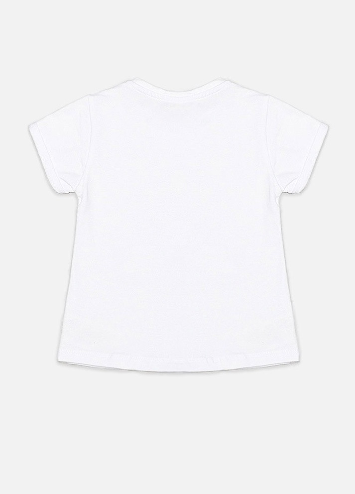 Белая летняя футболка для девочки ALG