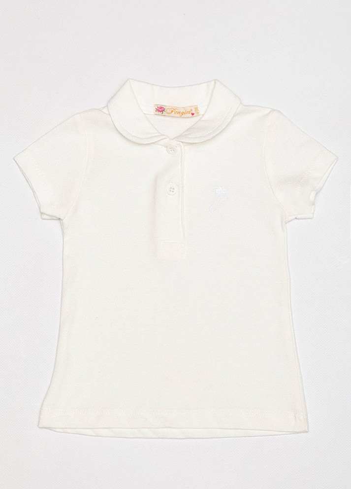 Молочная детская футболка-поло для девочки для девочки Pengim