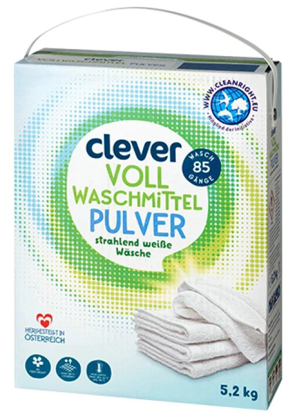 Пральний порошок Pulver для білого 5.2 кг 85 прань Clever (257235406)