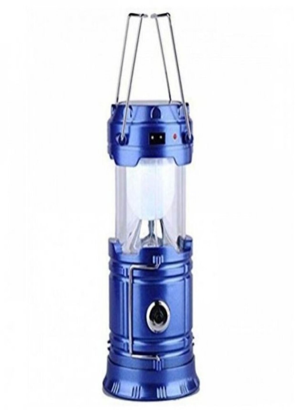 Аккумуляторный кемпинговый фонарь лампа светодиодный на солнечной батарее SH-5800T синий No Brand (257235092)