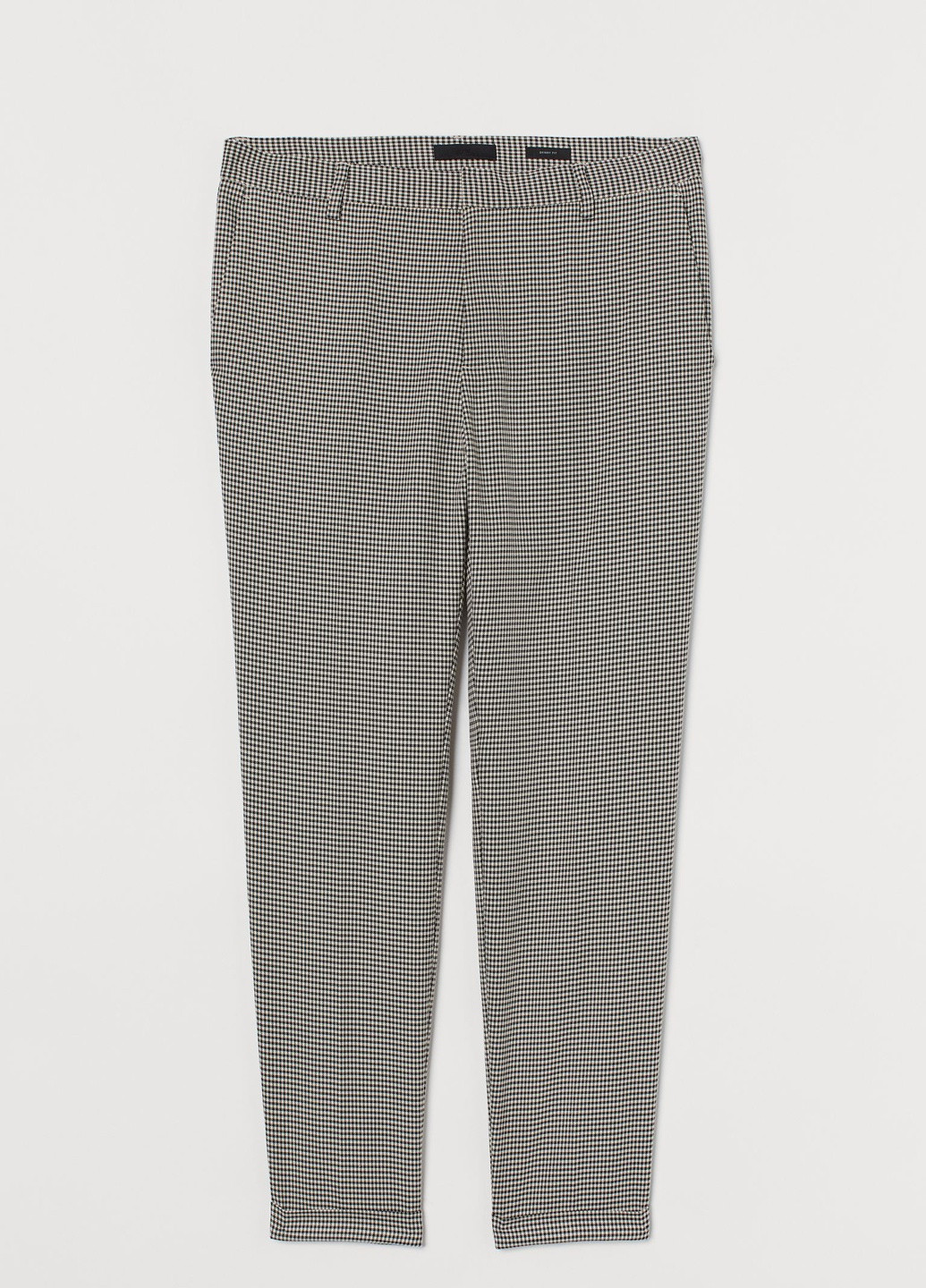 Черно-белые повседневный демисезонные брюки H&M