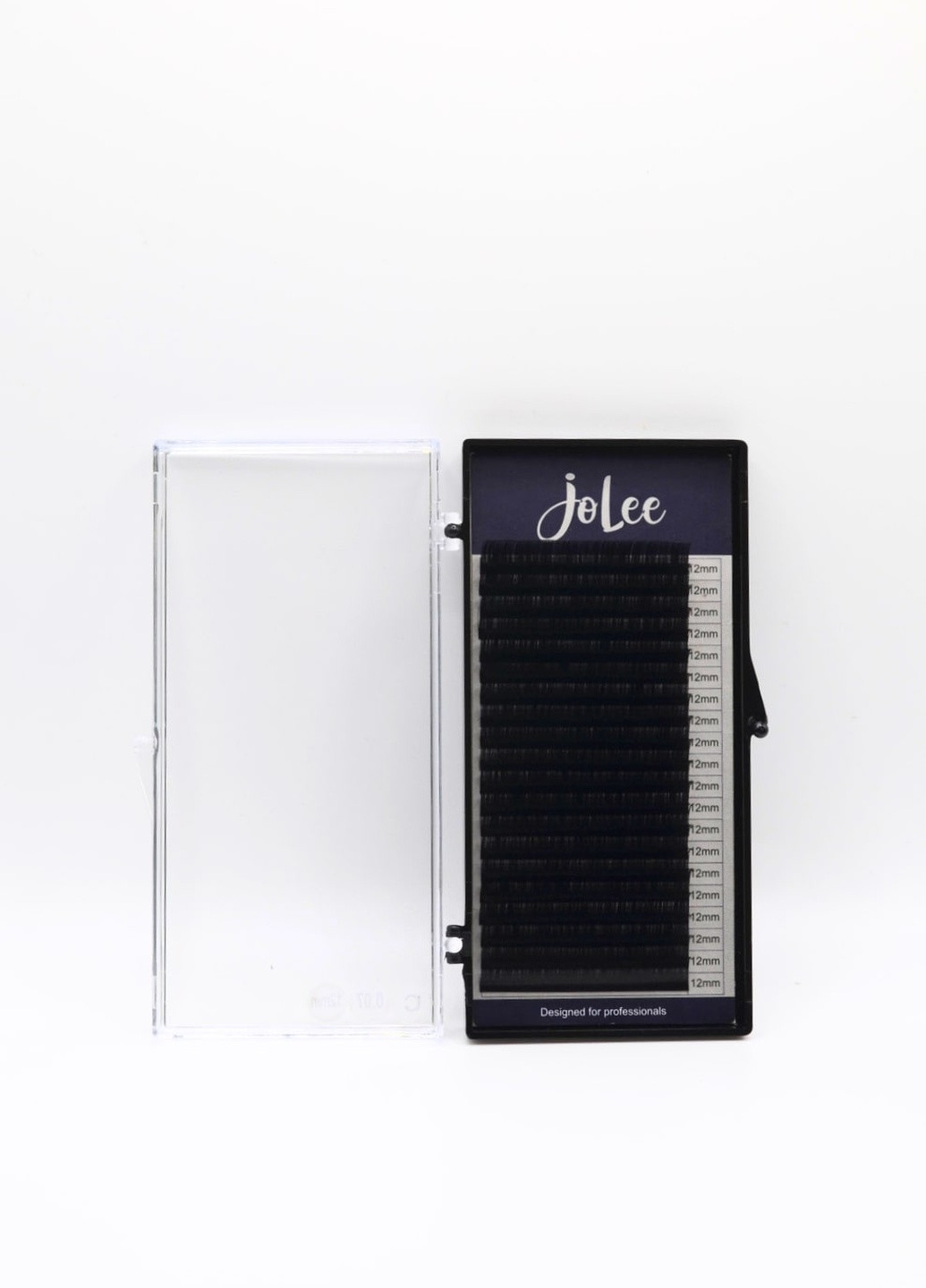 Ресницы для наращивания SUPER MINK LASH 20 линий одна длина черные, изгиб, толщина 0.07мм, длина 12мм JoLee C (257222688)