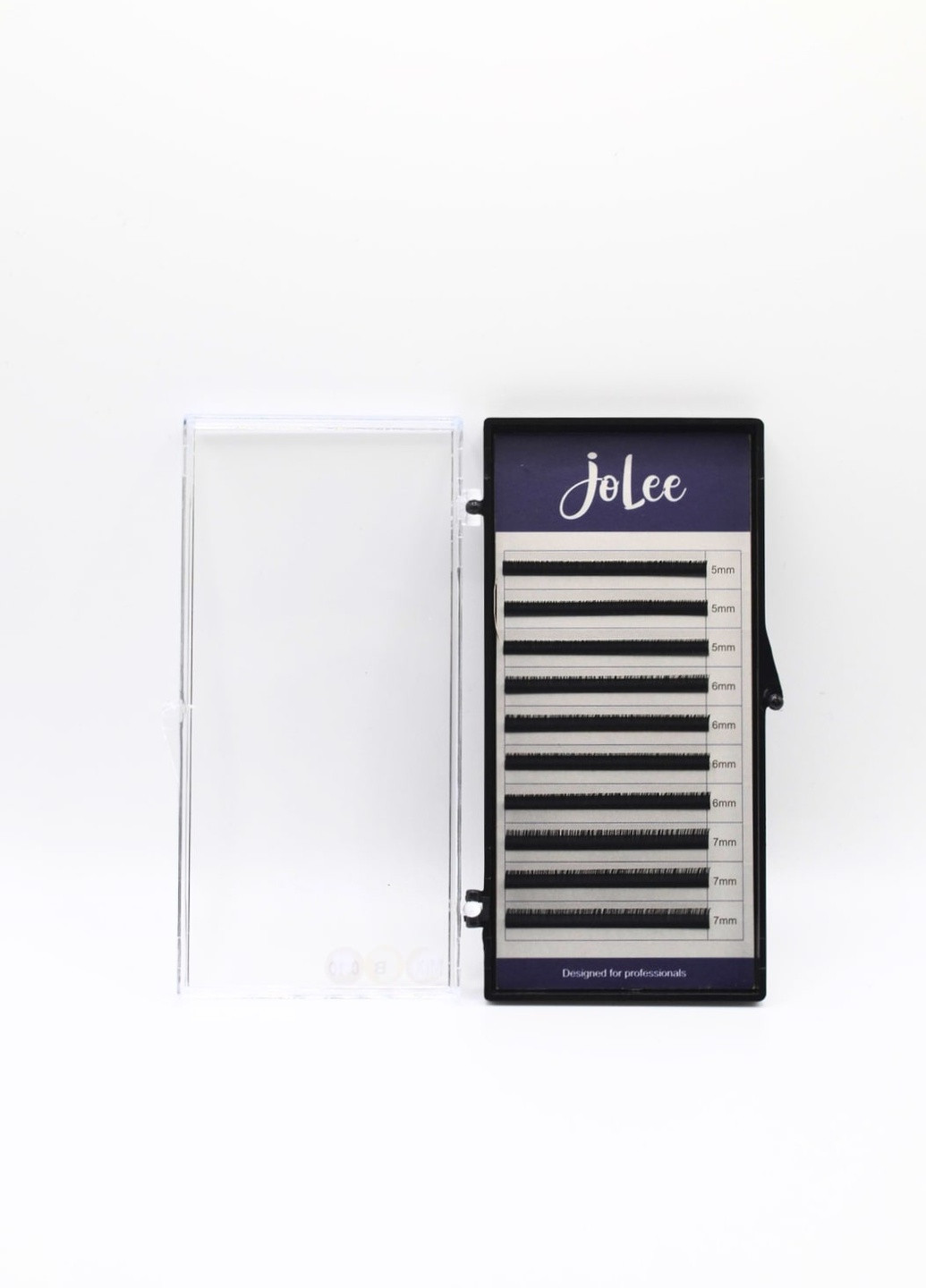 Вії для нарощування SUPER MINK LASH 10 ліній MIX чорні, вигин, товщина 0.10мм, довжина 5(3)*6(4)*7(3) JoLee B (257222634)