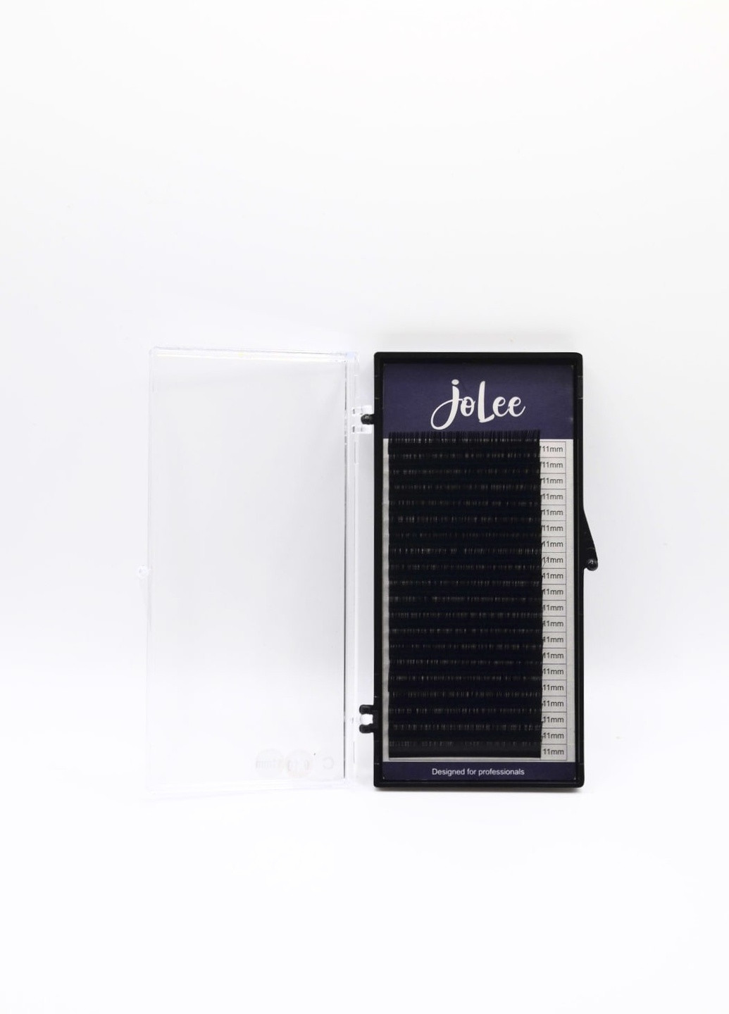 Ресницы для наращивания SUPER MINK LASH 20 линий одна длина черные, изгиб, толщина 0.10мм, длина 11мм JoLee C (257222705)
