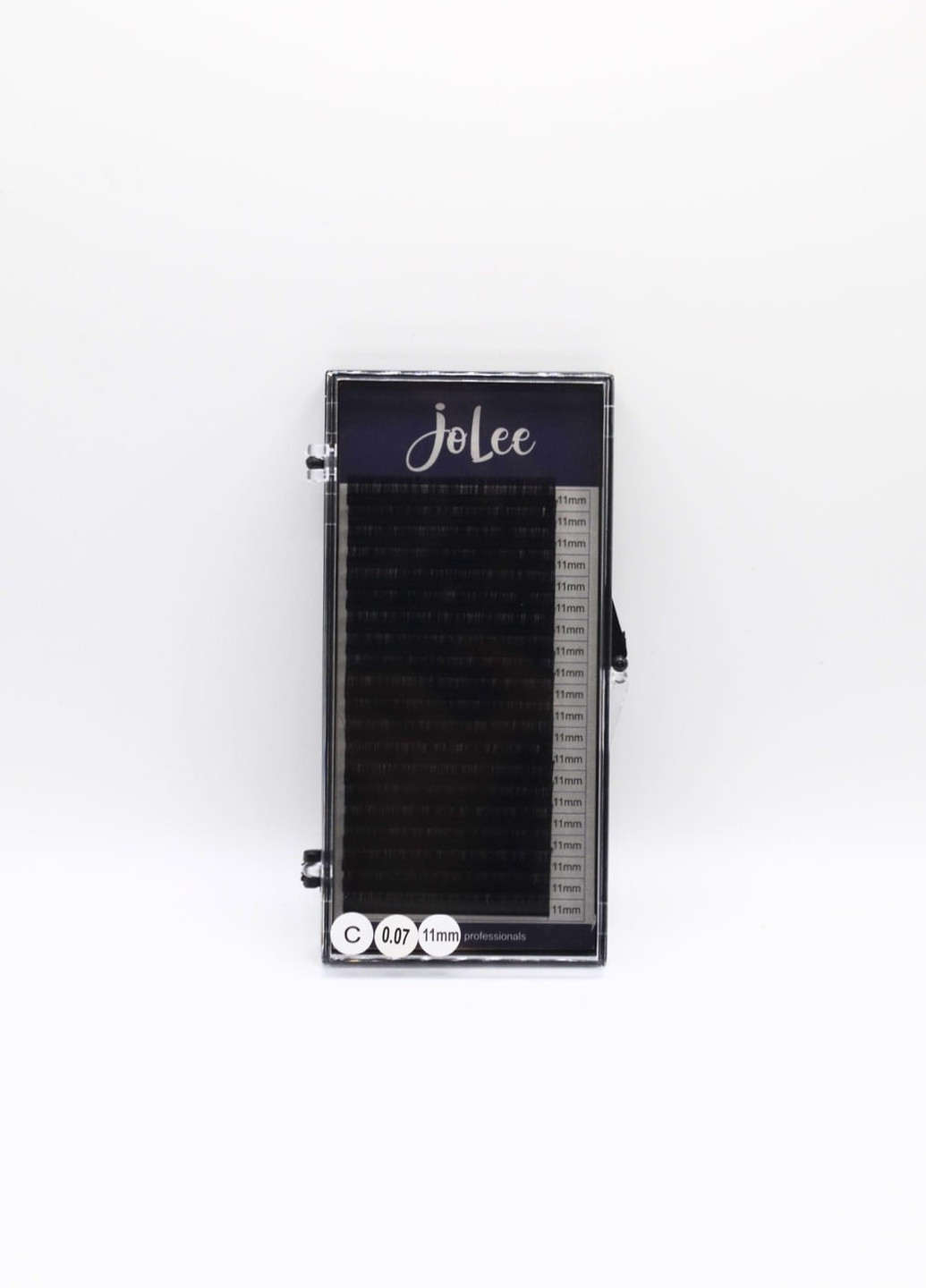 Ресницы для наращивания SUPER MINK LASH 20 линий одна длина черные, изгиб, толщина 0.07мм, длина 11мм JoLee C (257222669)