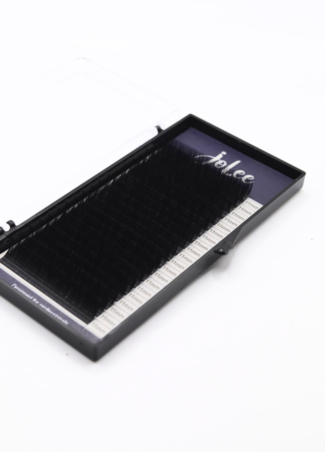 Ресницы для наращивания SUPER MINK LASH 20 линий одна длина черные, изгиб, толщина 0.07мм, длина 11мм JoLee C (257222669)