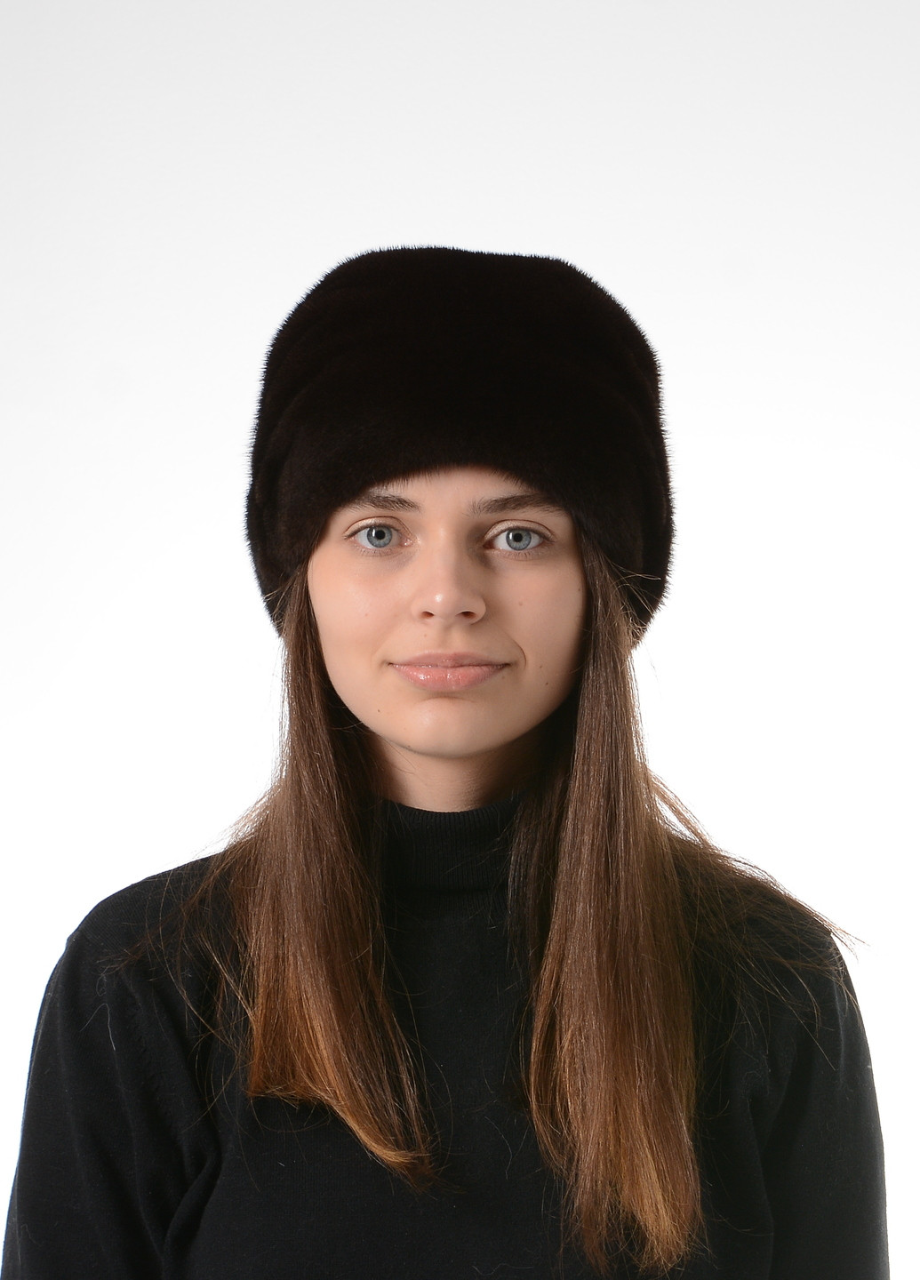 Женская зимняя норковая шапка кубанка из цельного натурального меха Меховой Стиль листок (257222730)