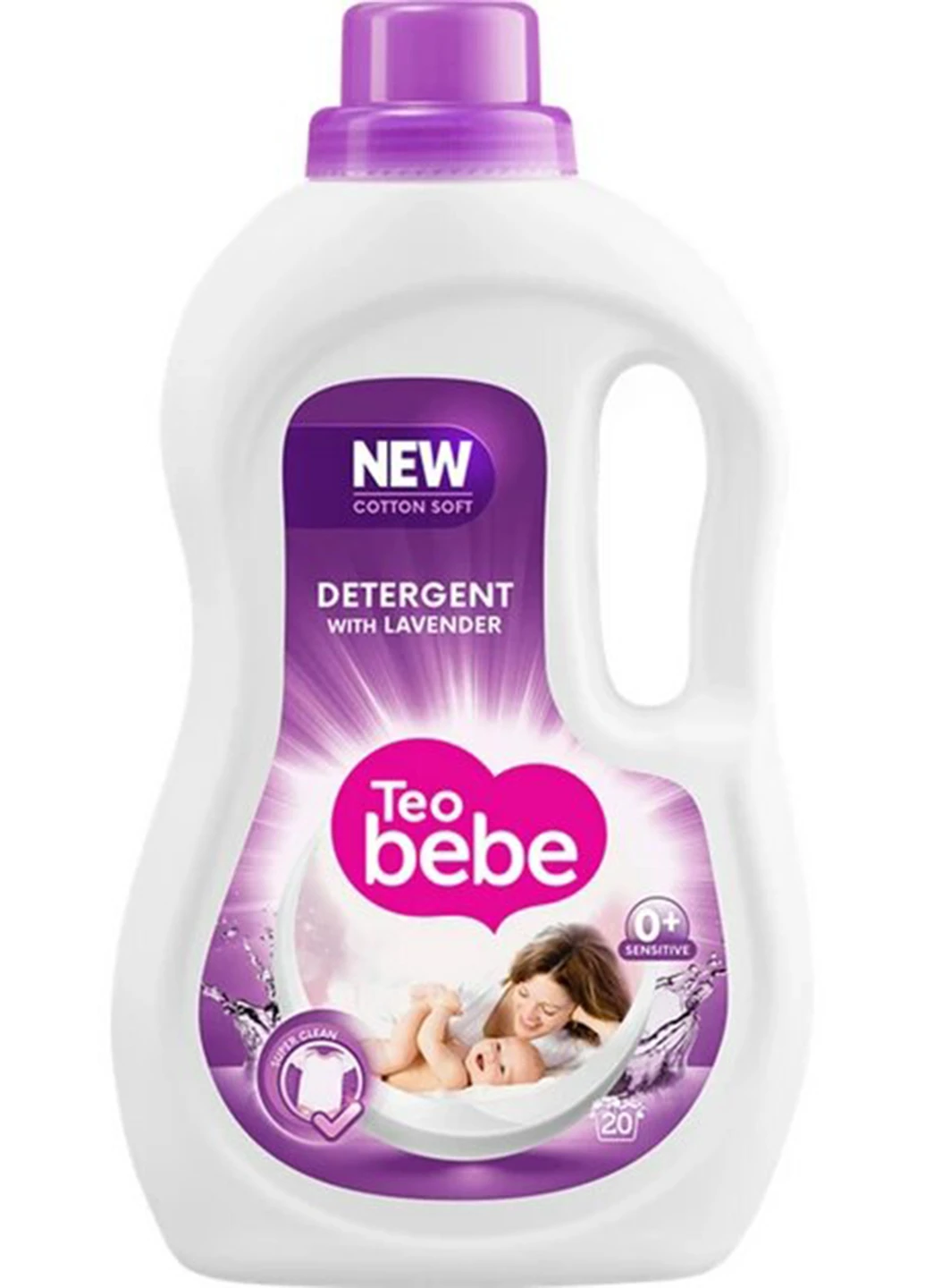 Гель для прання ТЕО bebe Cotton Soft Lavender 1.1 л Teo Bebe (257235392)