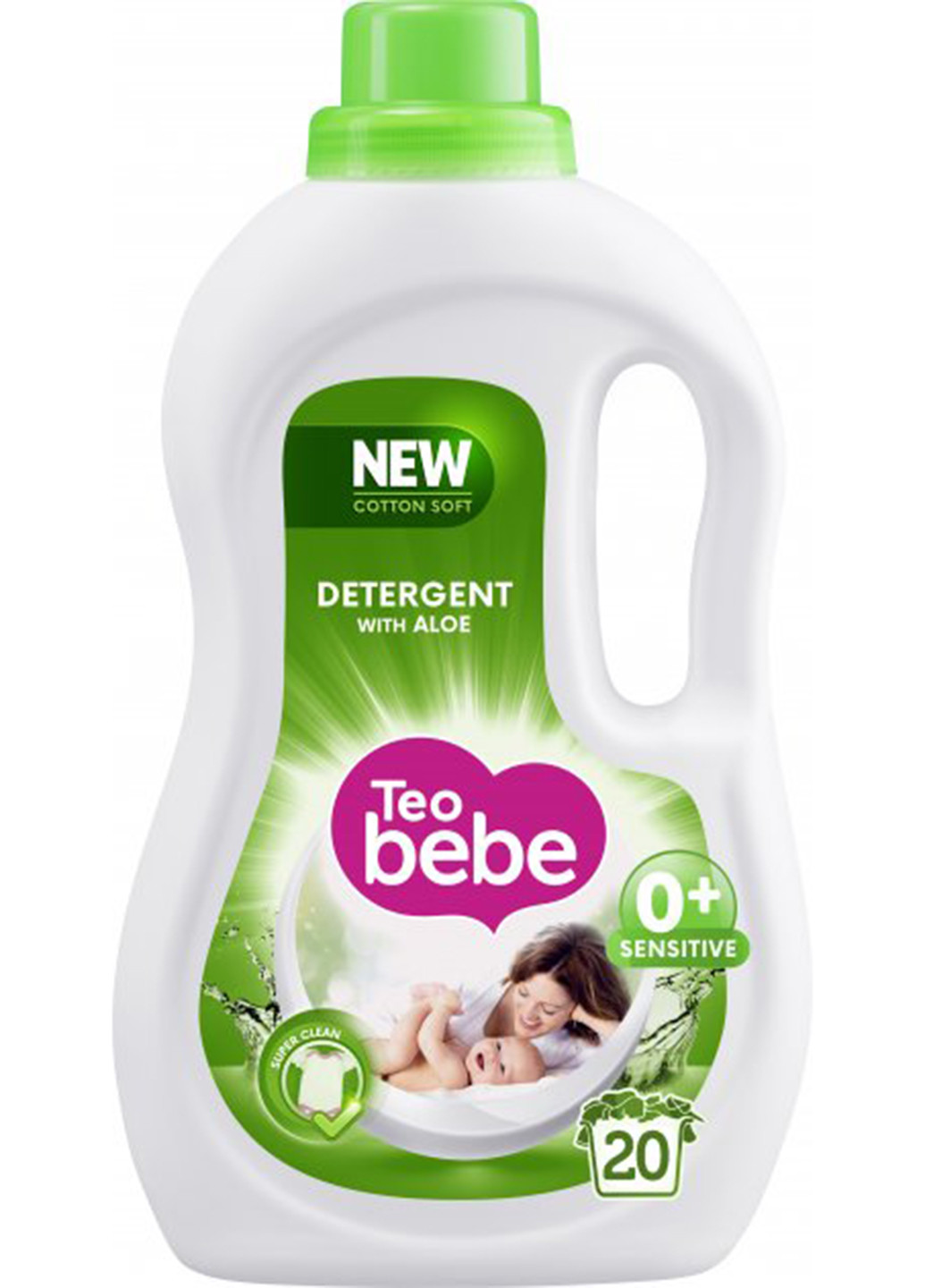 Гель для прання ТЕО bebe Cotton Soft Aloe 1.1 л Teo Bebe (257235394)