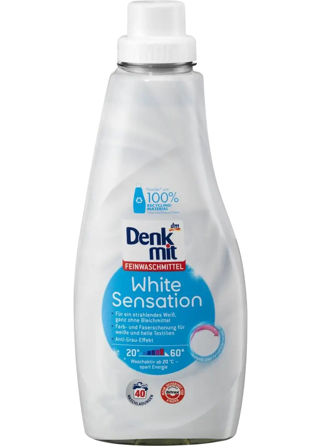 Гель для прання White Sensation 1 л 40 прань Denkmit (257235391)
