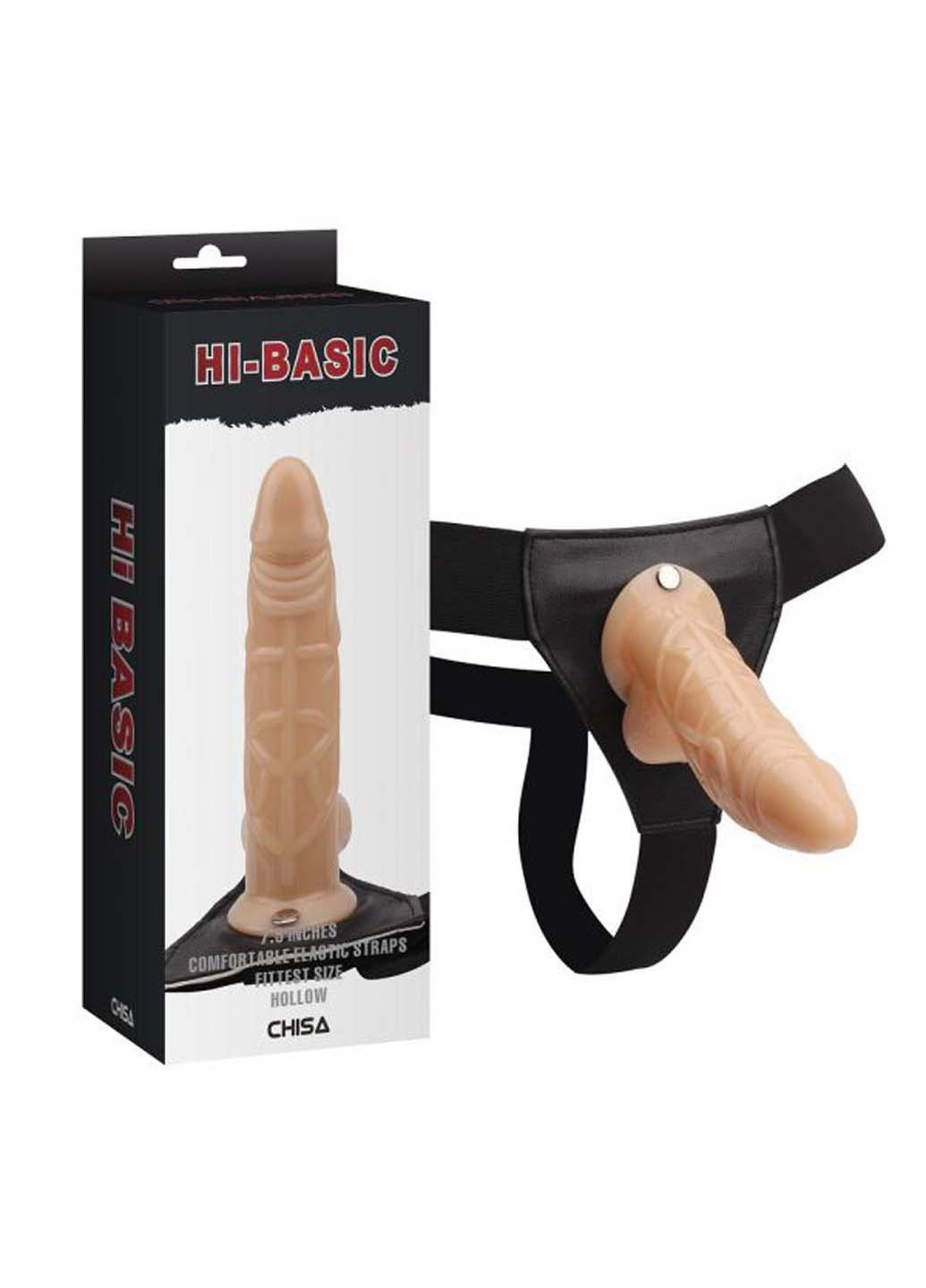 Страпон тілесний із мошонкою Hollow Cock Chisa (257235621)