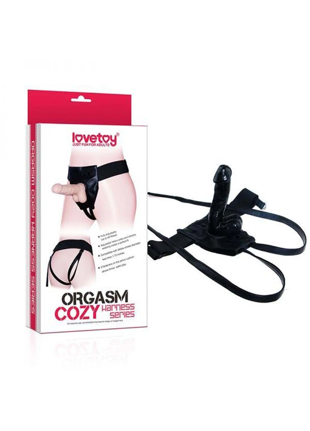 Трусики для страпону чорні Orgasm Cozy Harness Lovetoy (257235872)