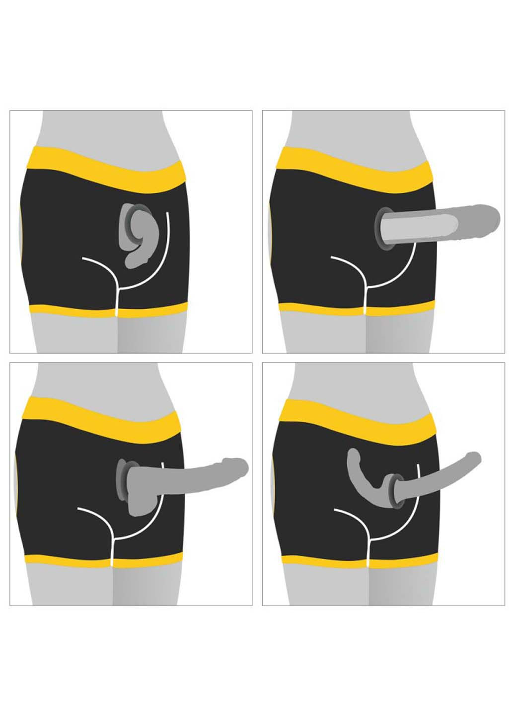 Шорти унісекс для страпону Horny Strapon Medium Lovetoy (257235873)