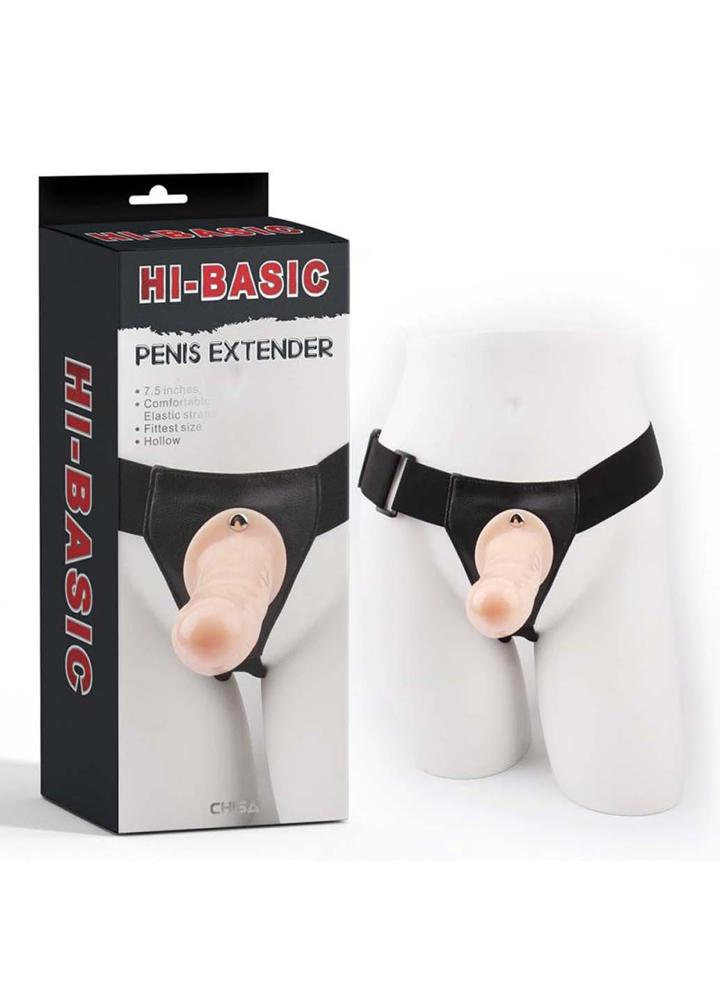 Страпон тілесний на ремінці Penis Extender-Flesh Chisa (257235736)