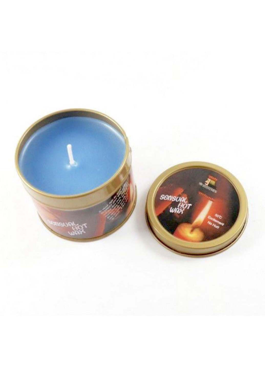 Свічка для бдсм ігор із низькою температурою блакитний віск Sensual Hot Wax Bdsm4u (257235941)