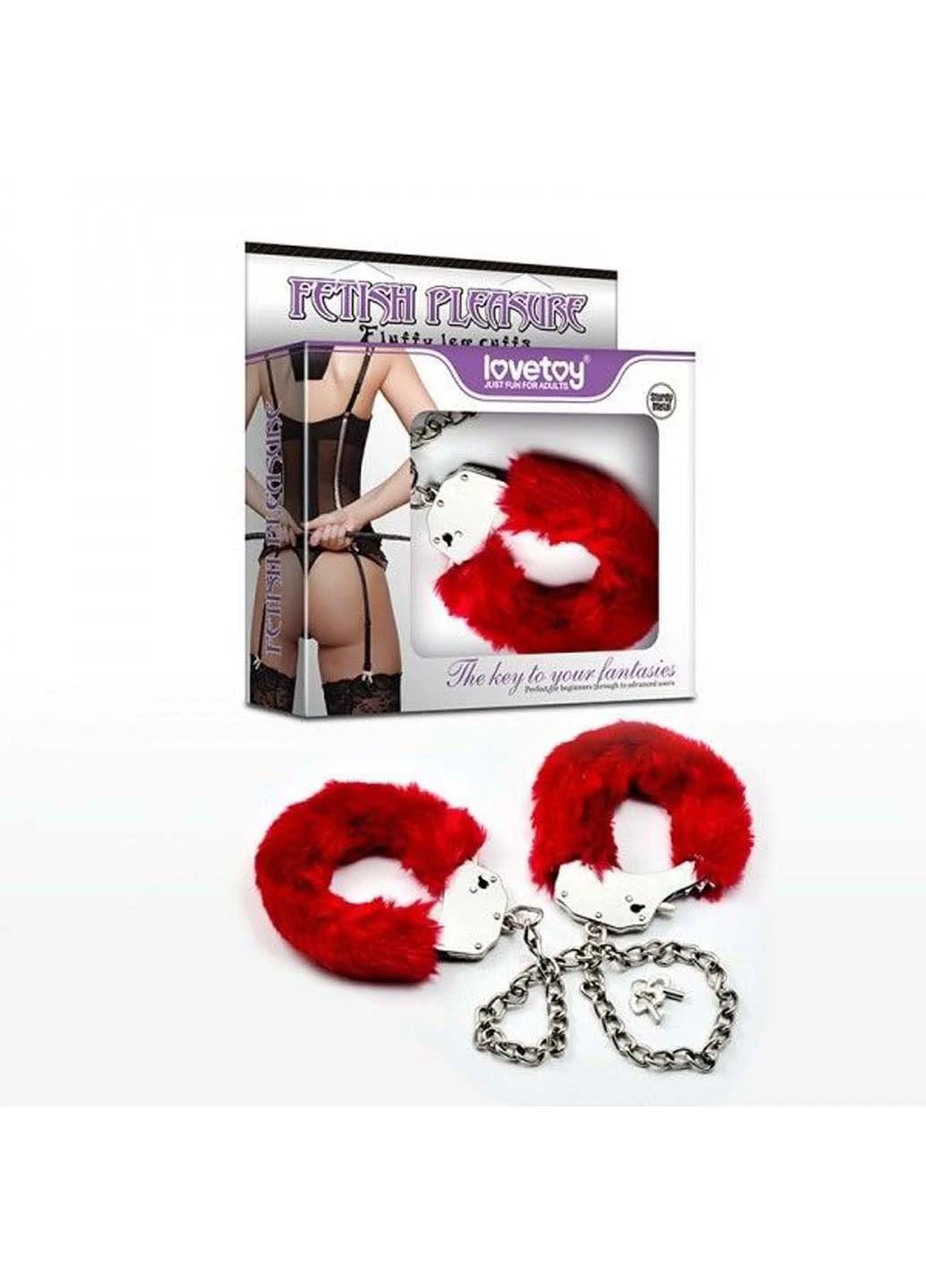 Пухнасті наножники Fetish Pleasure Fluffy Leg Cuffs Lovetoy (257235879)