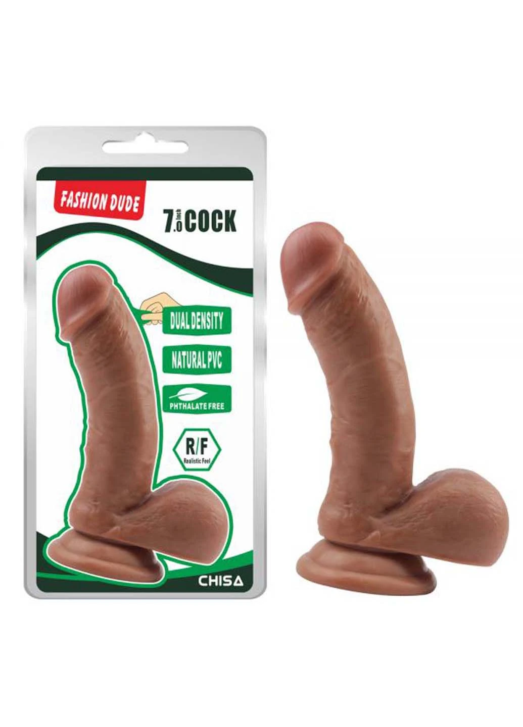 Латинський фалоімітатор Fashion Dude 7.0 Inch Cock Chisa (257235758)
