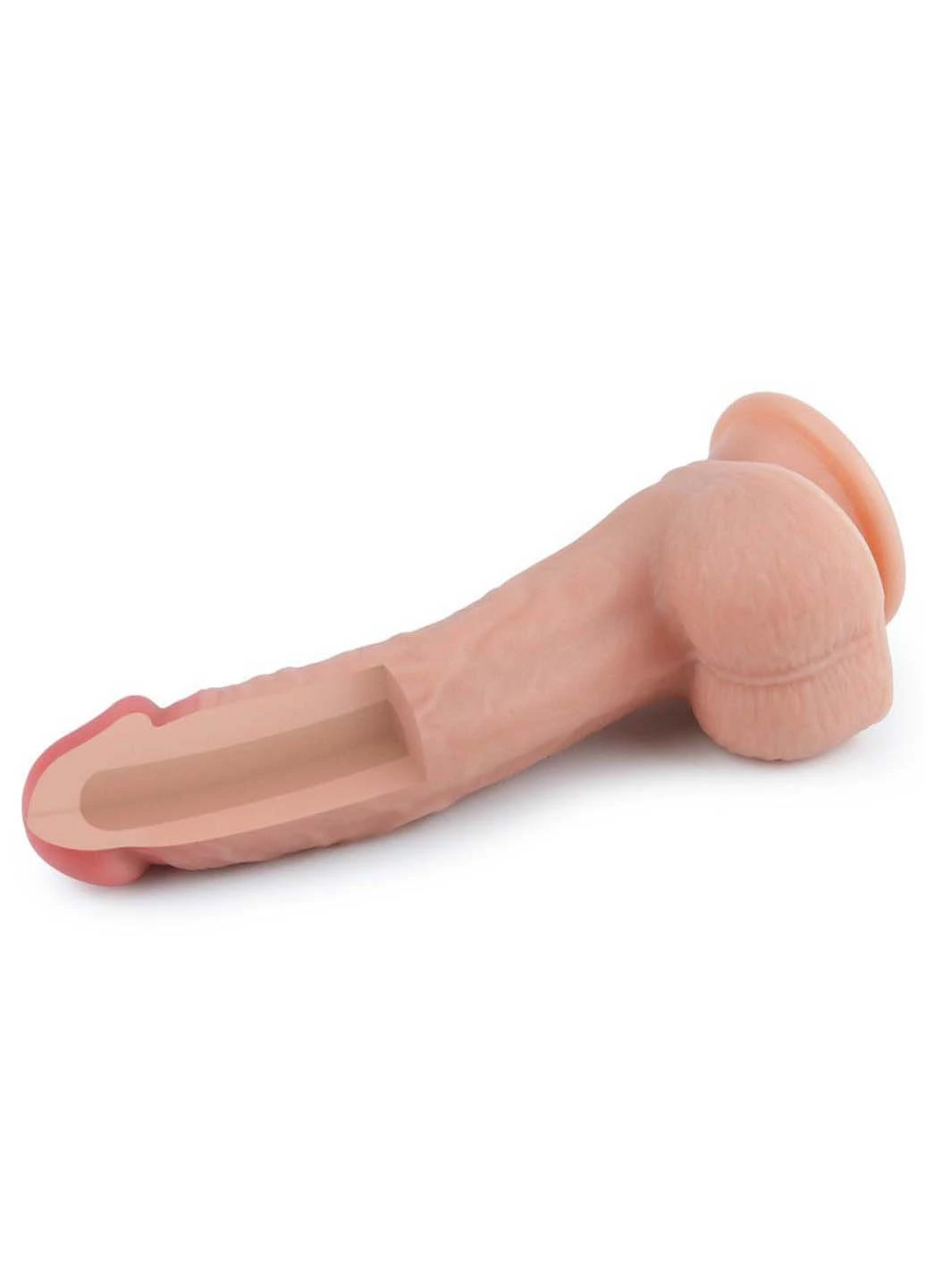 Двошаровий силіконовий фалоімітатор Dual layered Platinum Silicone Cock Lovetoy (257235862)