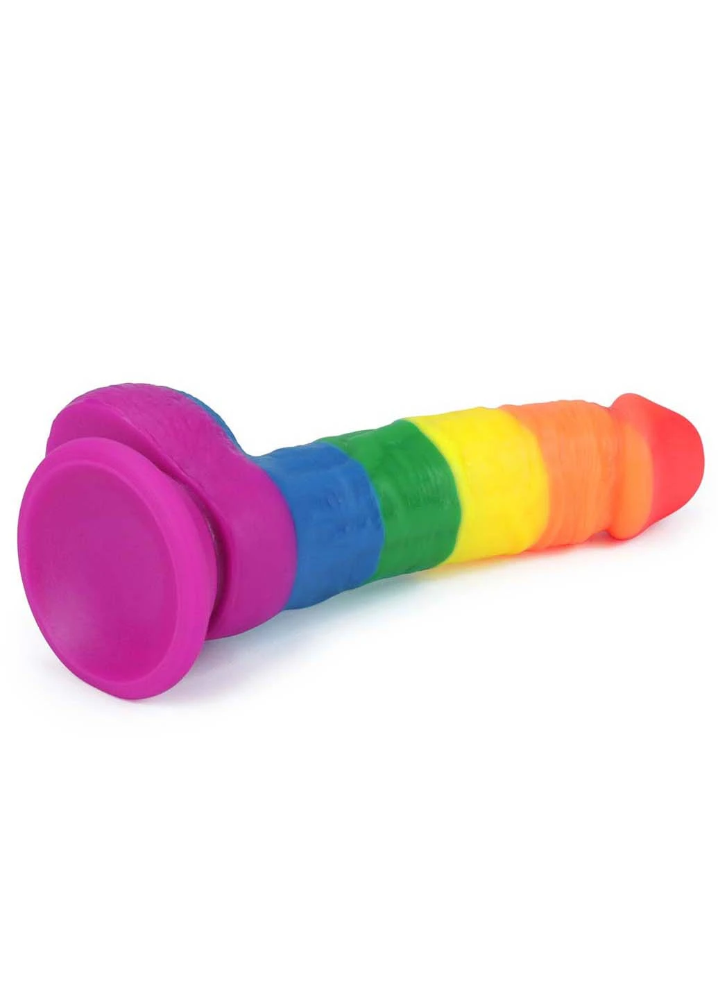 Фалоімітатор на присосці райдужний LGBT Prider Dildo 8.0 Lovetoy (257235892)